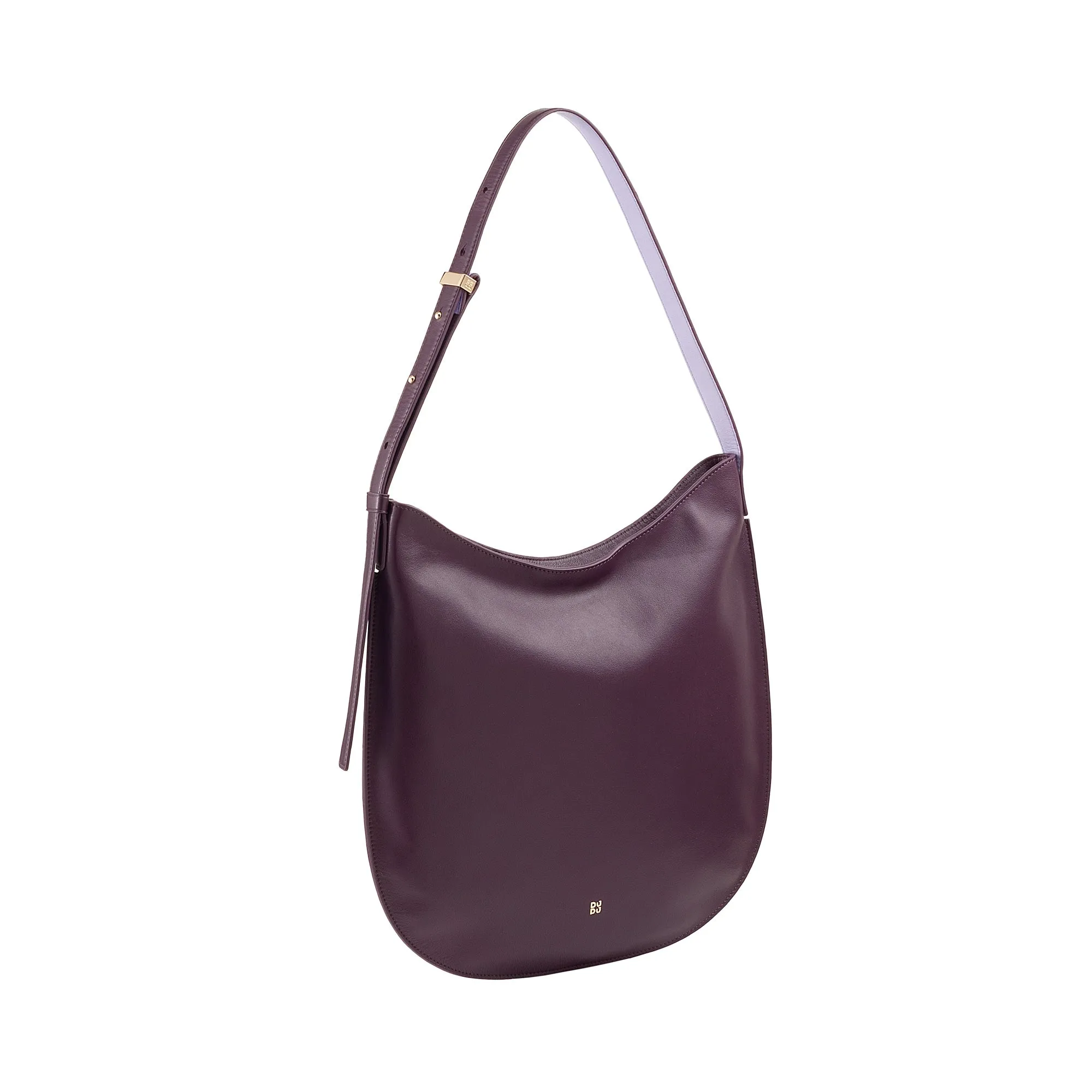 DUDU shoulder bag woman in soft leather, hobble bag with zipper, large adjustable colored large adjustable shoulder bag