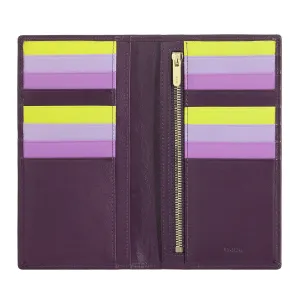 DUDU WOMEN'S ANTI -RFID WORLD WORLD IN LARGE COLORED LEATHER WITH 16 CREDIT CARD PULS Card