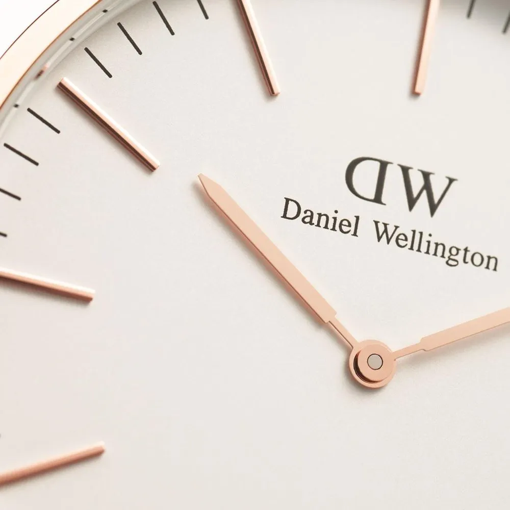 DW00100006 Daniel Wellington Classic St Mawes White 40mm Rose Gold