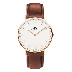 DW00100006 Daniel Wellington Classic St Mawes White 40mm Rose Gold