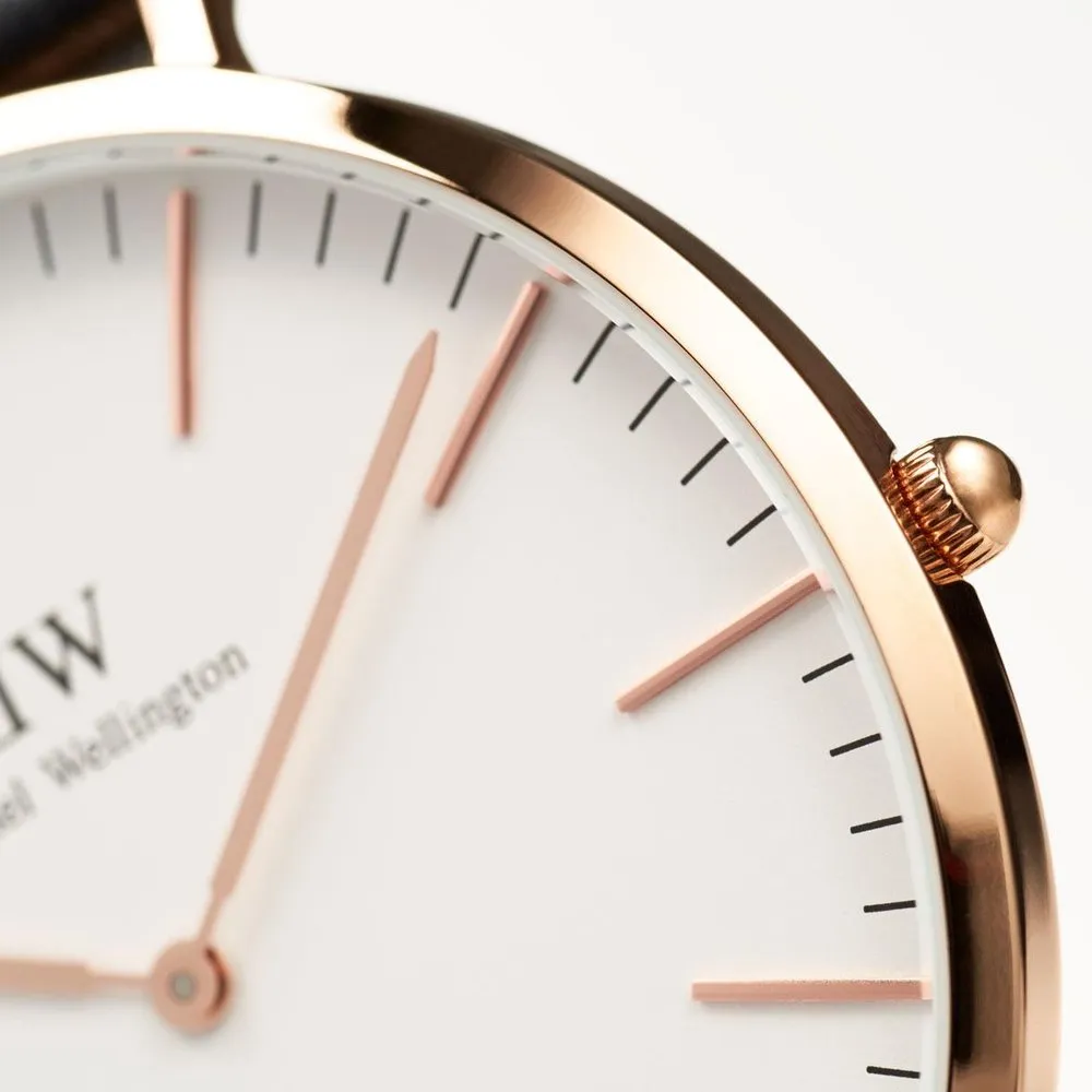 DW00100006 Daniel Wellington Classic St Mawes White 40mm Rose Gold