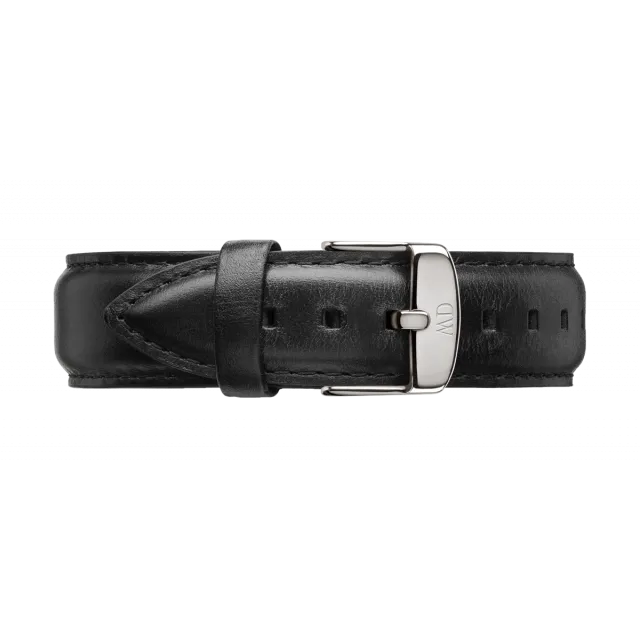 DW00100020 Daniel Wellington Sheffield Black Leather 40mm Sliver
