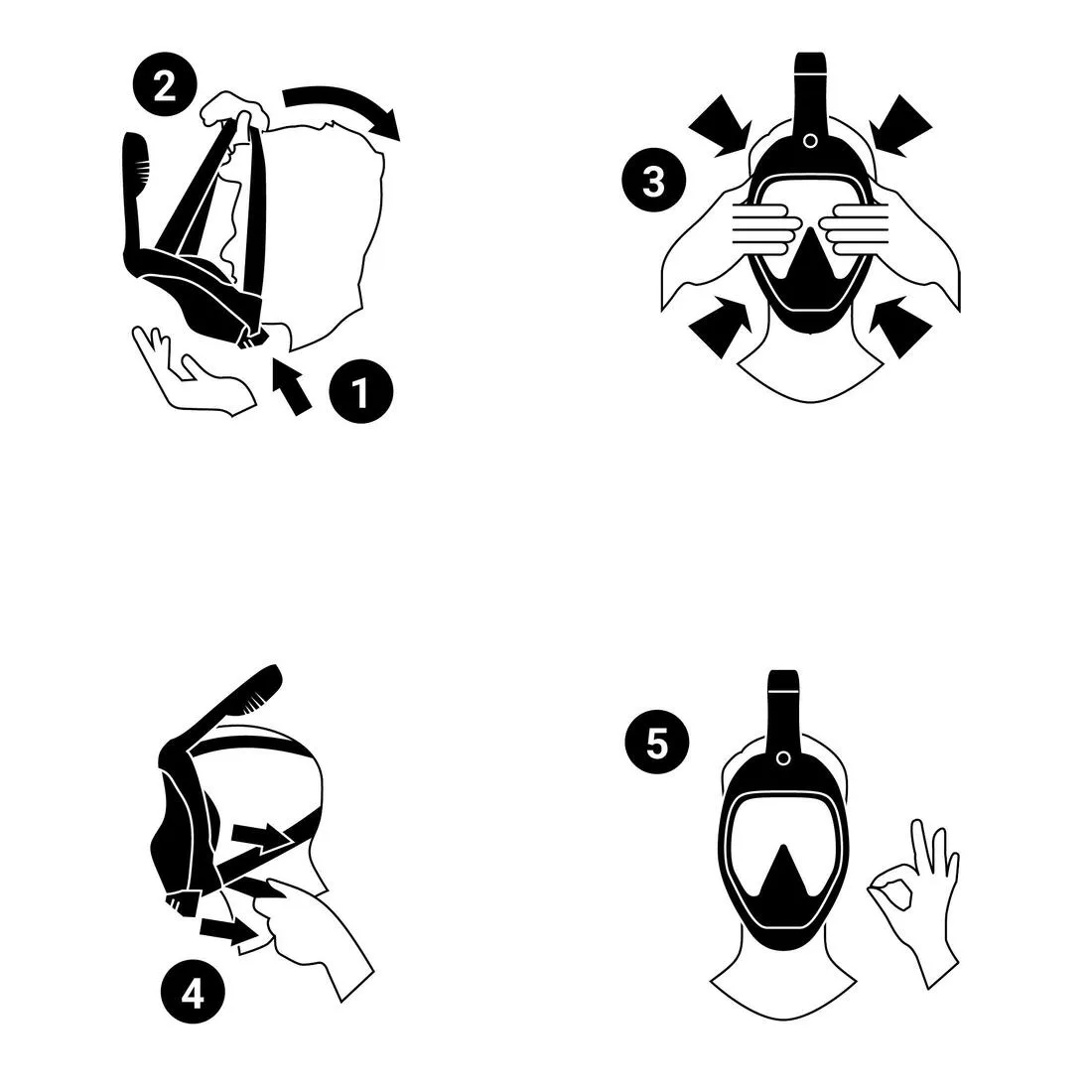 Easybreath  surface mask with an acoustic valve > 10 years