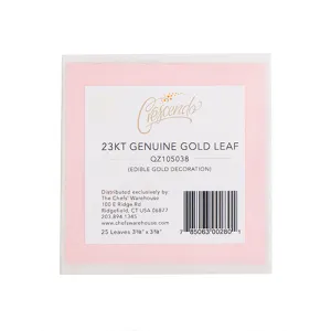 Edible 23K Gold Leaf Booklets - 1 x 25 count Case - CW Canada - Canadian Distribution