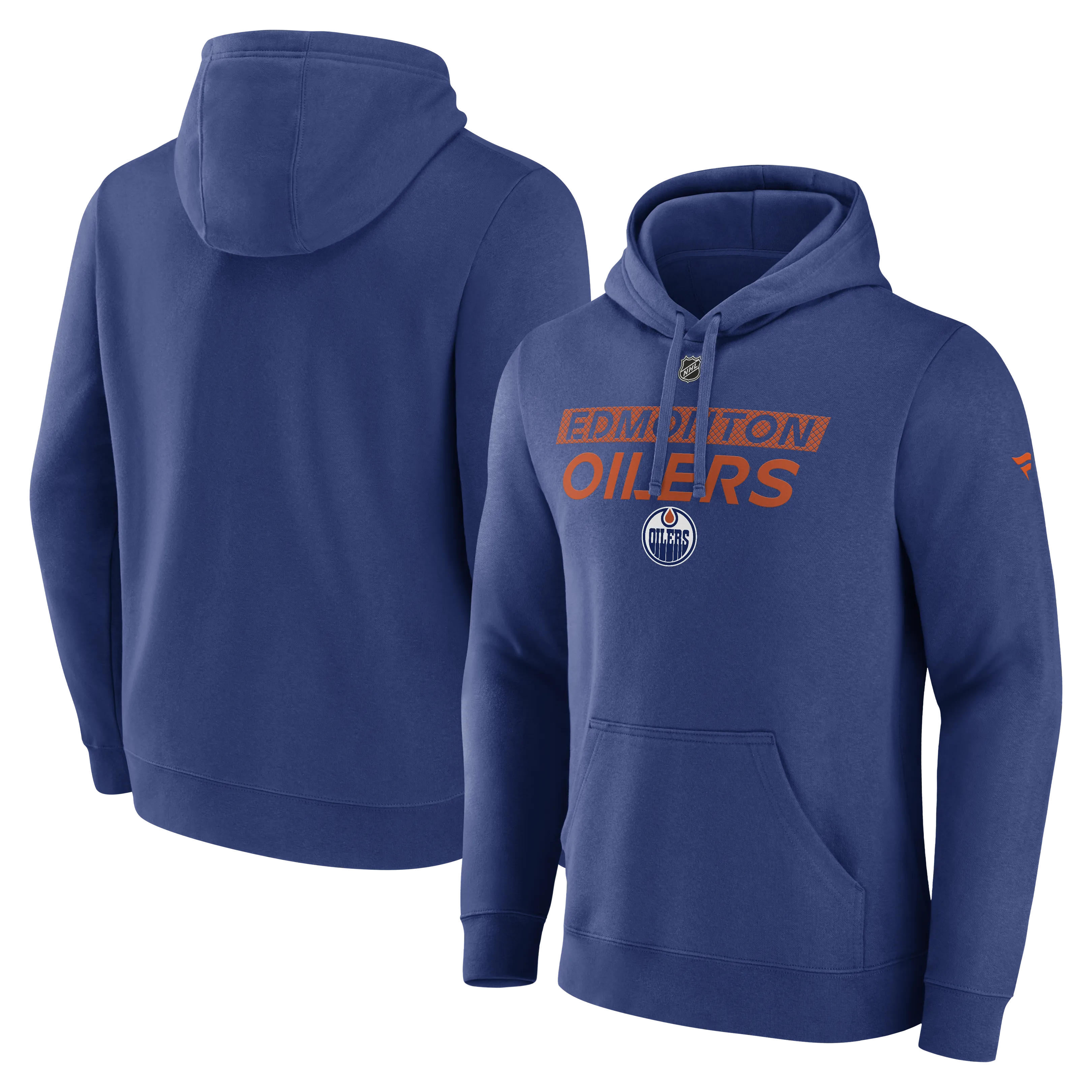Edmonton Oilers Authentic Pro Core Primary Fleece Pullover Hoodie