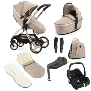 egg3 Luxury Maxi-Cosi Travel System Bundle in Feather