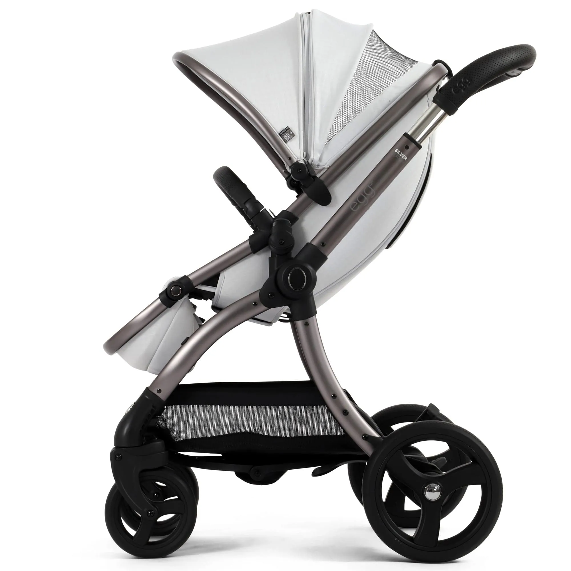 egg3 Luxury Maxi-Cosi Travel System Bundle in Houndstooth Silver