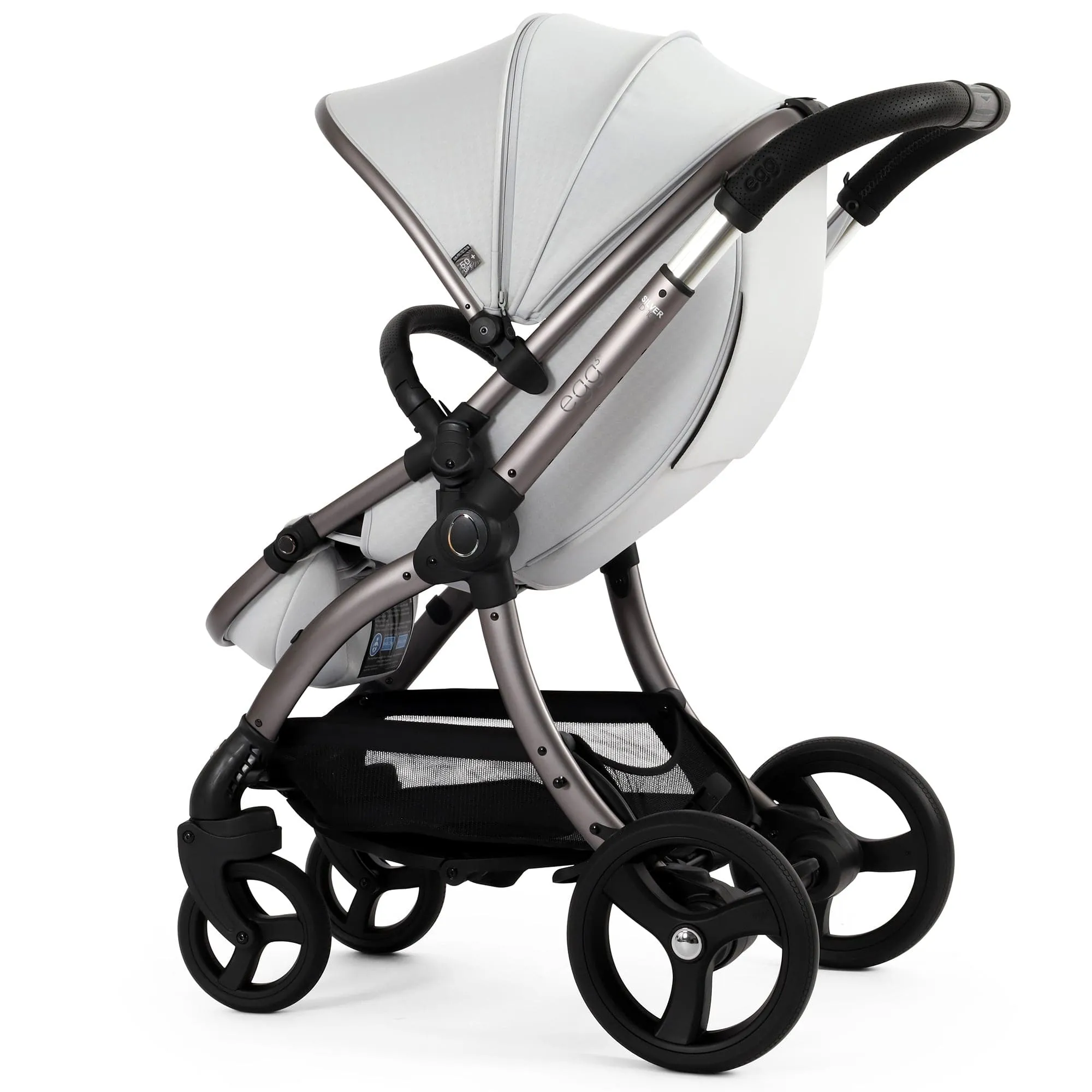 egg3 Luxury Maxi-Cosi Travel System Bundle in Houndstooth Silver