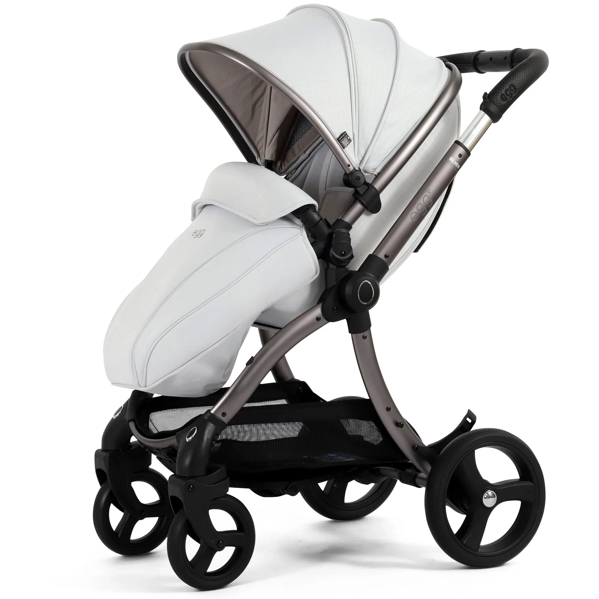 egg3 Luxury Maxi-Cosi Travel System Bundle in Houndstooth Silver