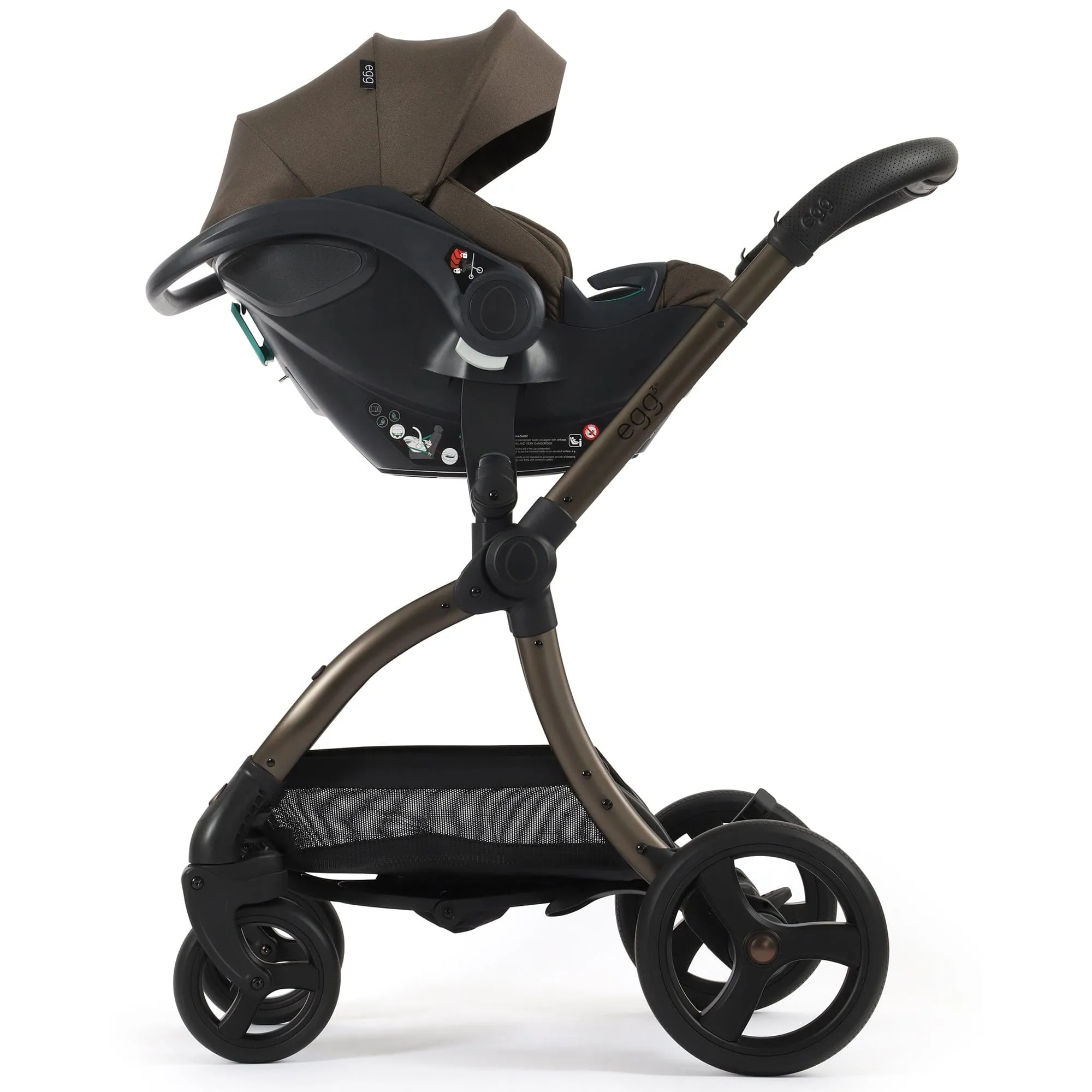 egg3 Luxury Travel System Bundle - Chocolate Velvet