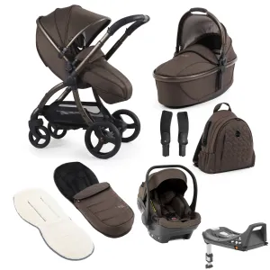 egg3 Luxury Travel System Bundle - Chocolate Velvet