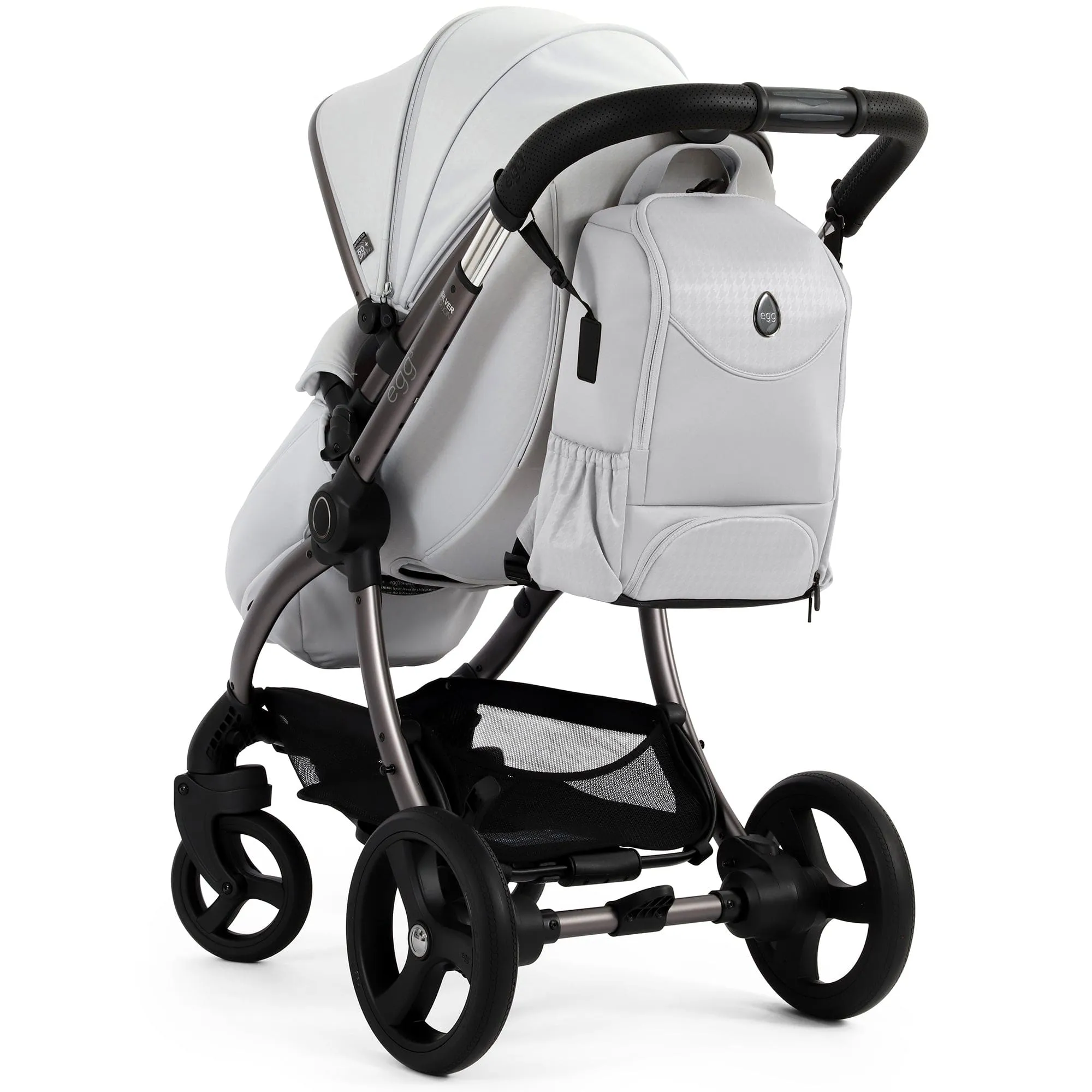 egg3 Luxury Travel System Bundle in Houndstooth Silver