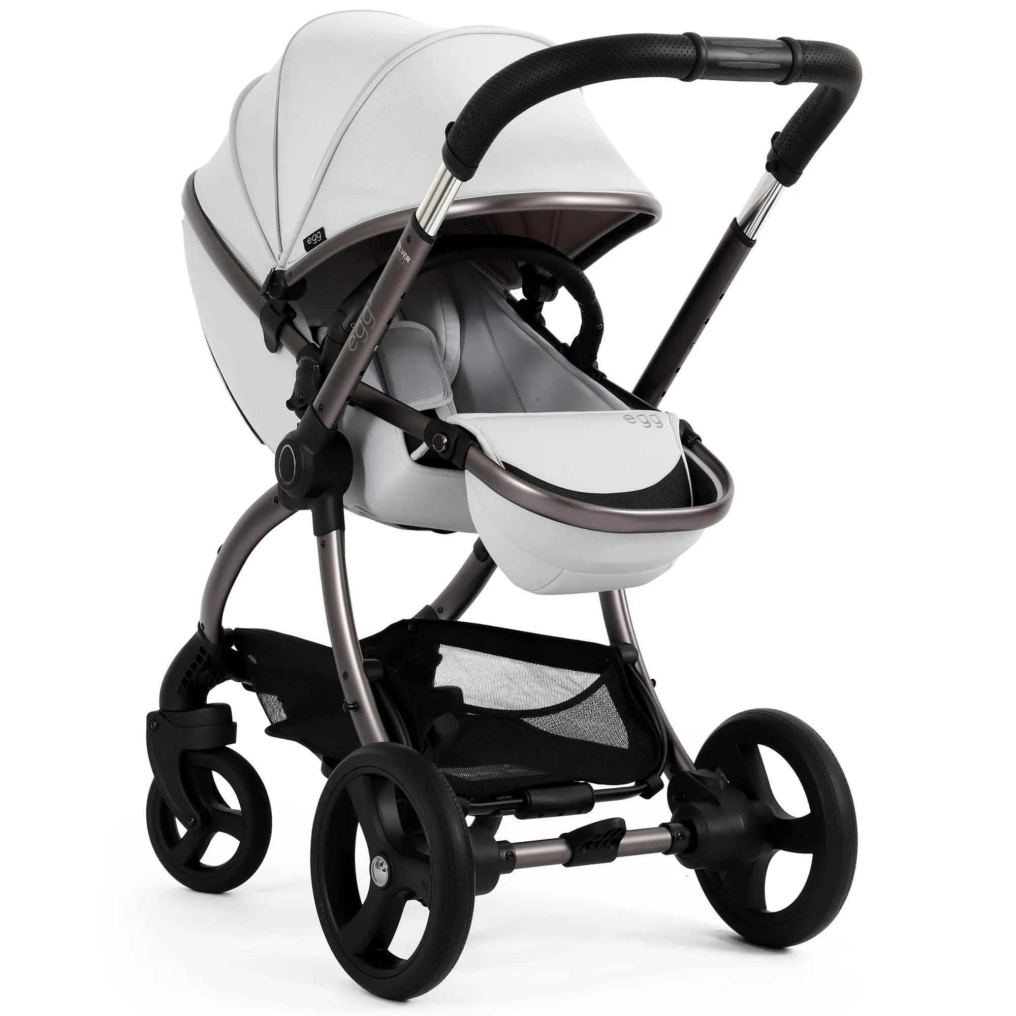 egg3 Luxury Travel System Bundle in Houndstooth Silver