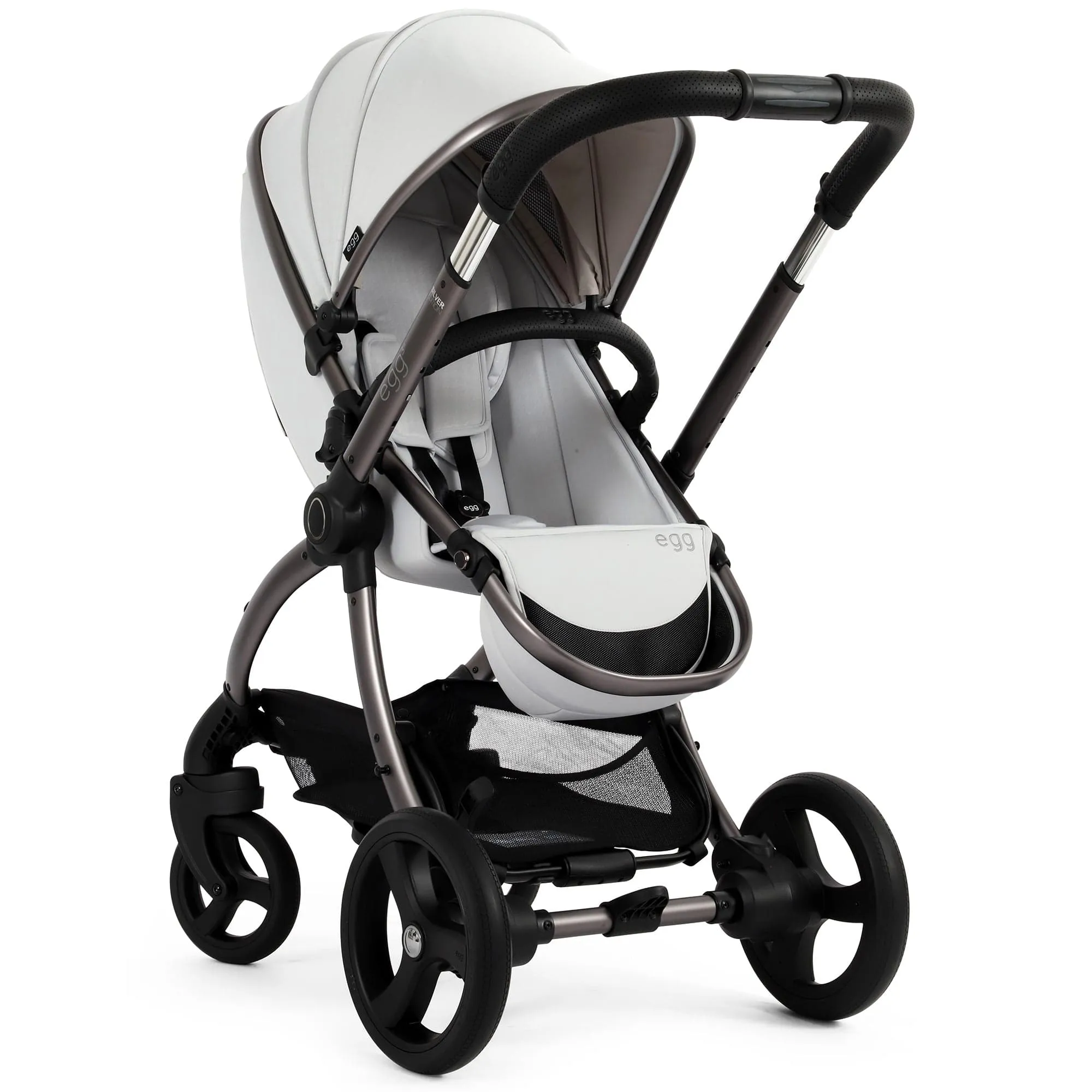 egg3 Luxury Travel System Bundle in Houndstooth Silver