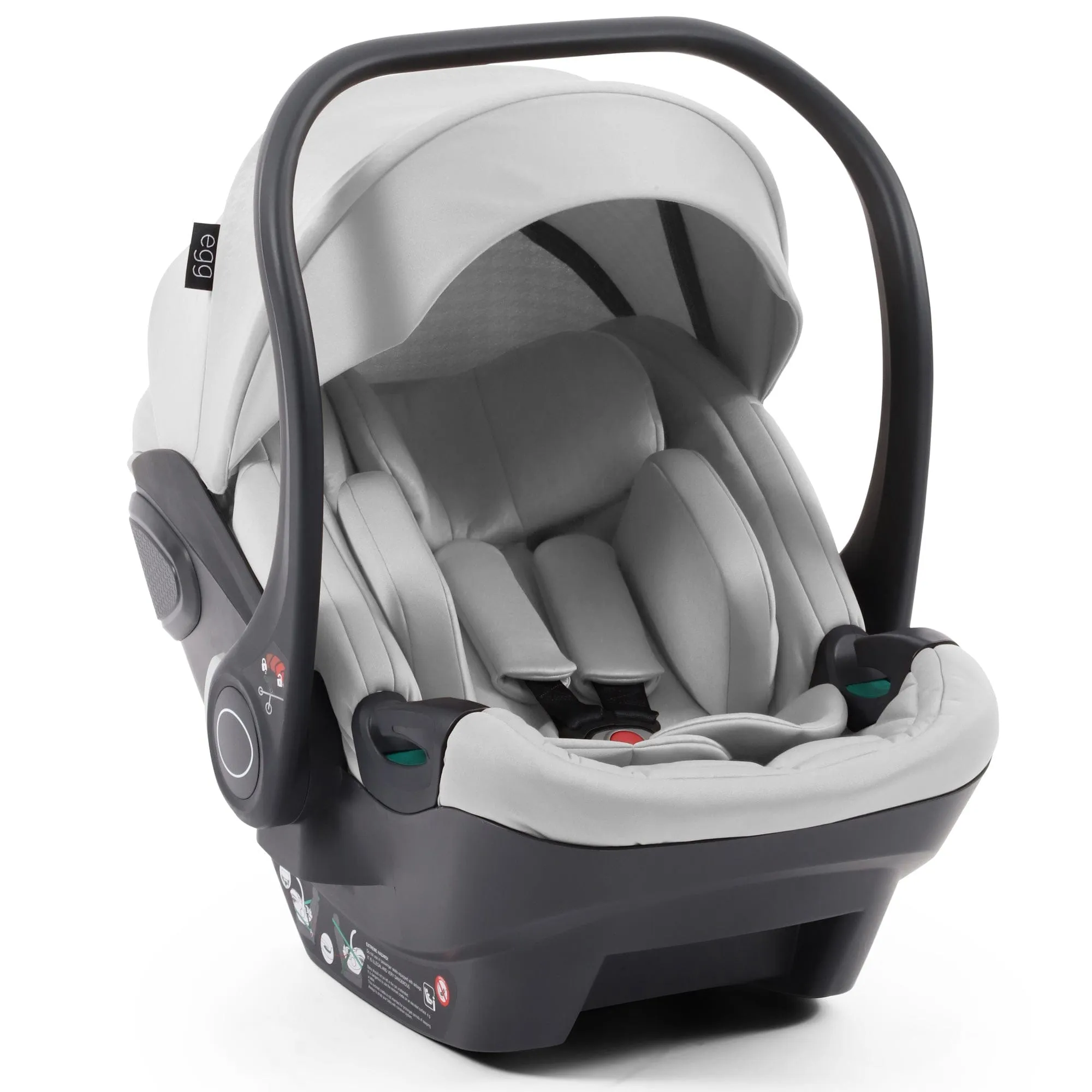 egg3 Luxury Travel System Bundle in Houndstooth Silver