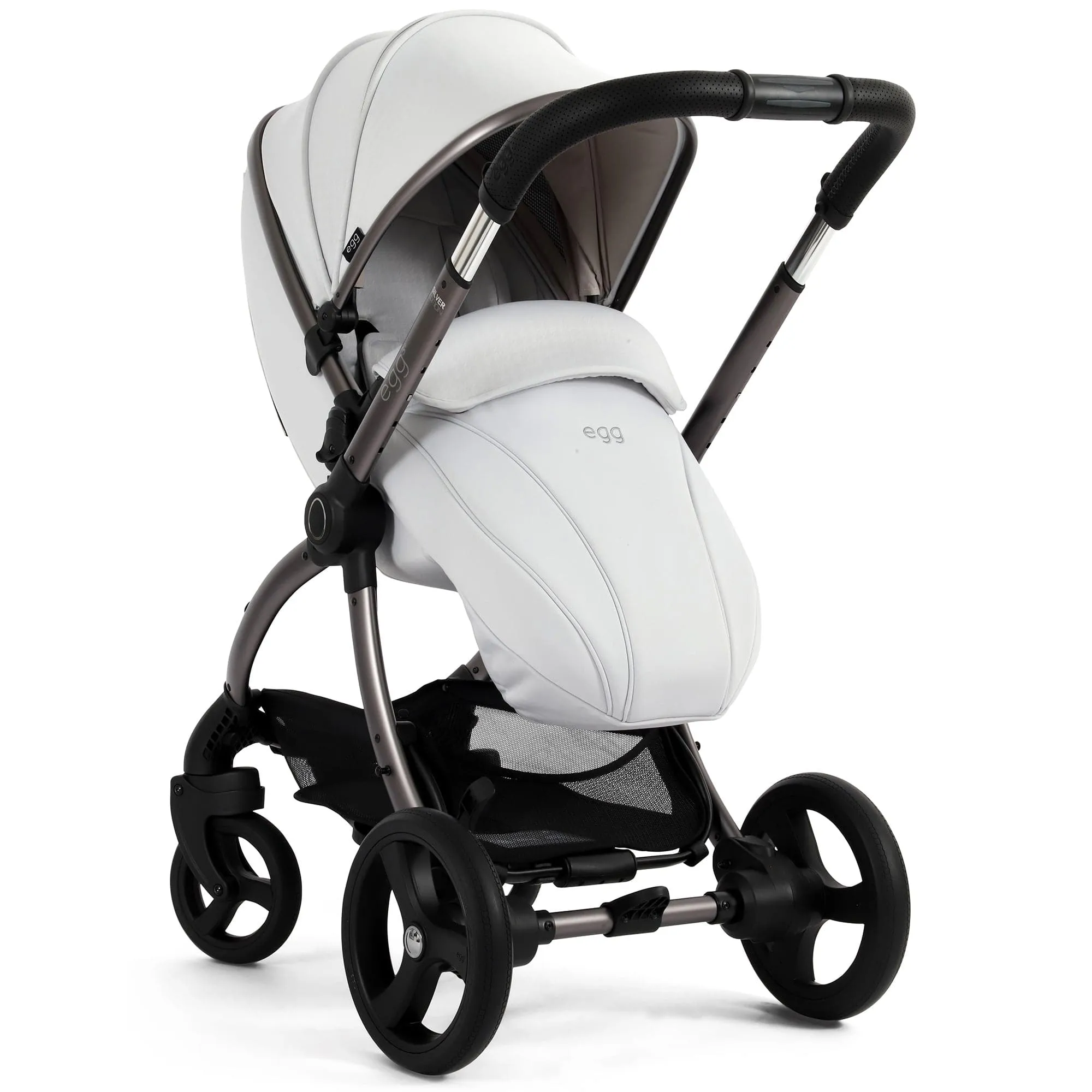 egg3 Luxury Travel System Bundle in Houndstooth Silver