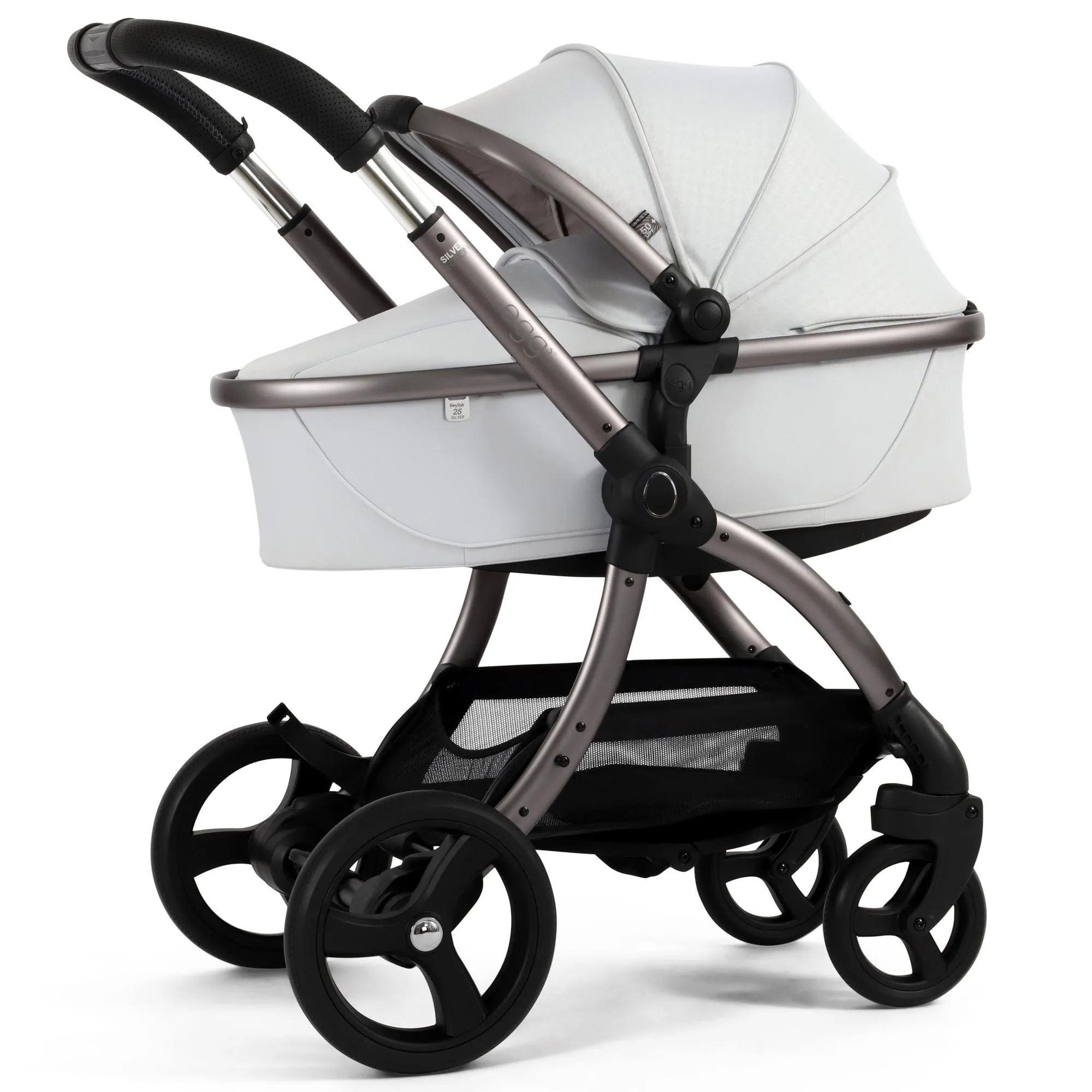 egg3 Luxury Travel System Bundle in Houndstooth Silver