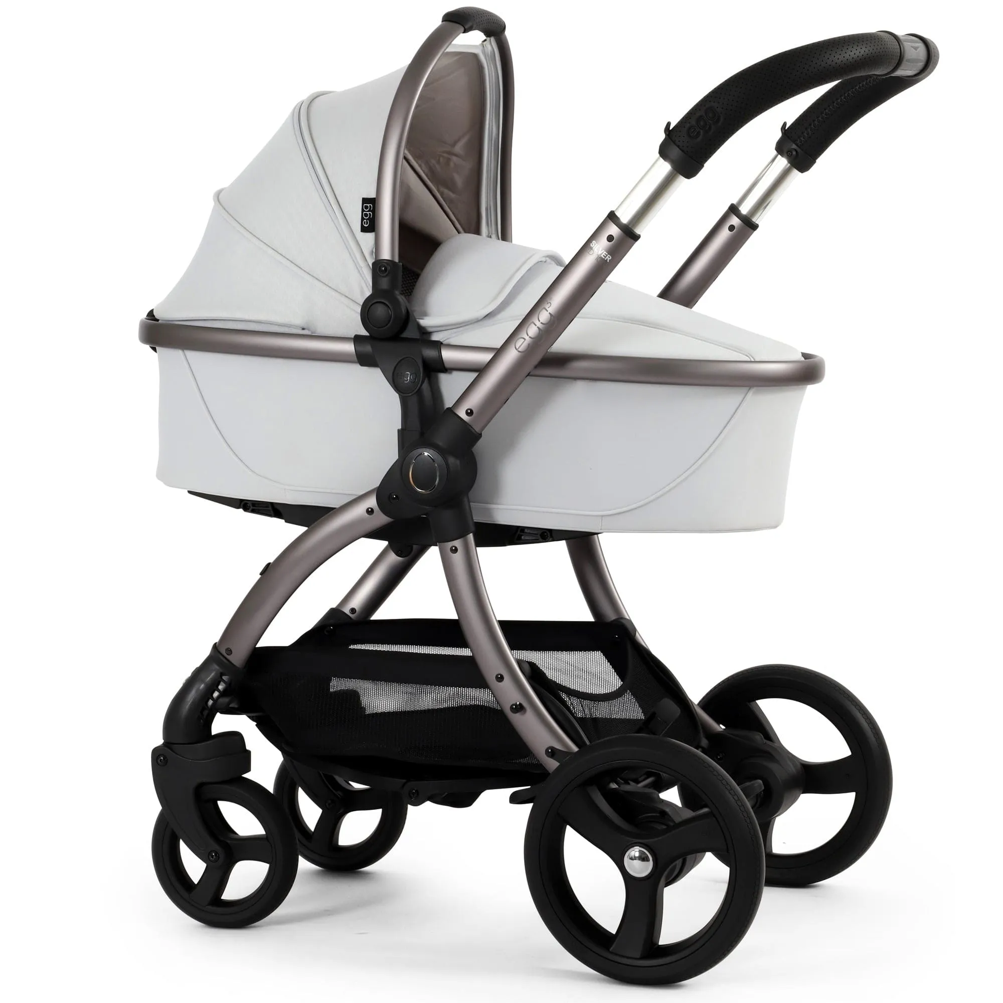 egg3 Luxury Travel System Bundle in Houndstooth Silver