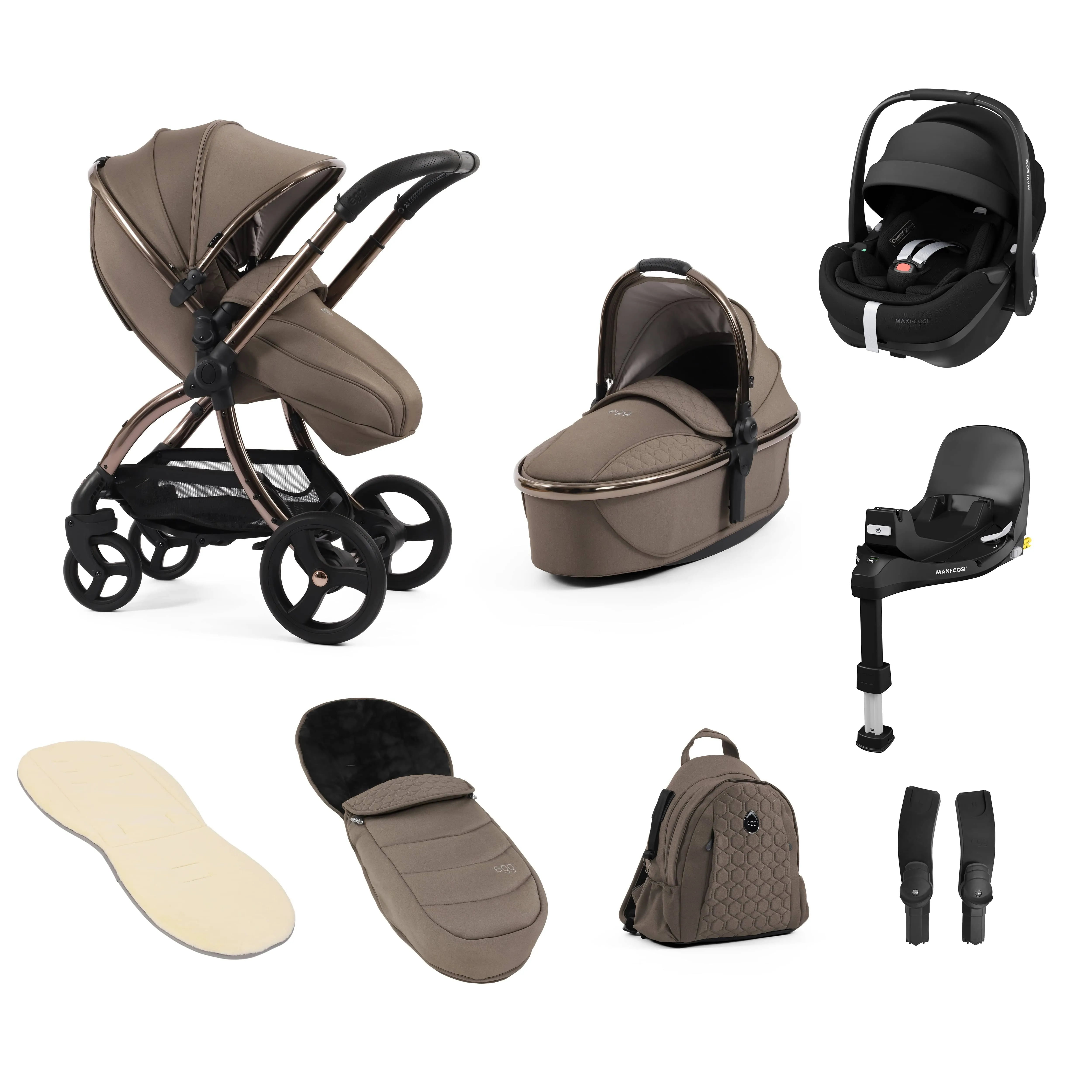 egg3 Luxury Travel System Bundle Mink