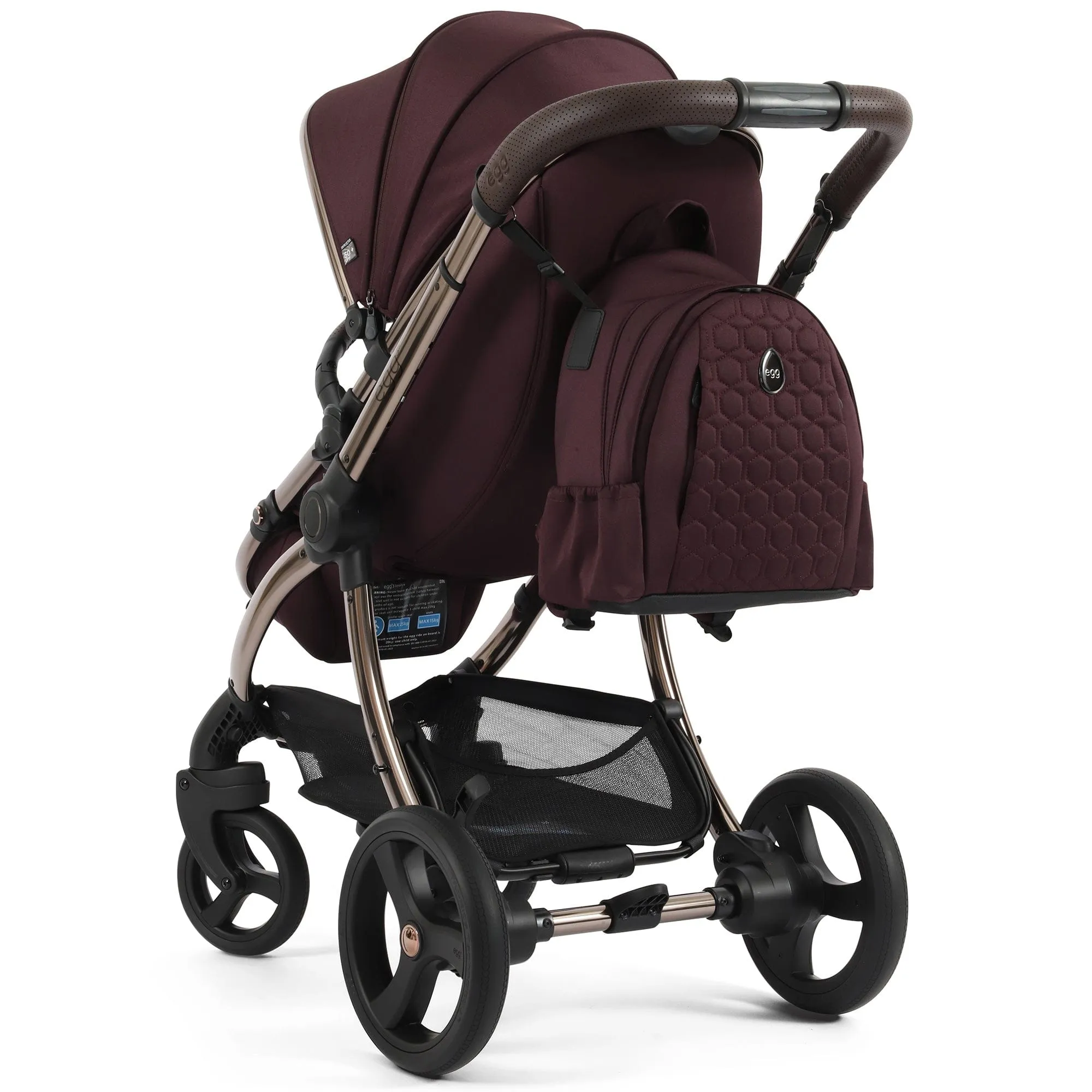 egg3 Luxury Travel System Bundle - Mulberry