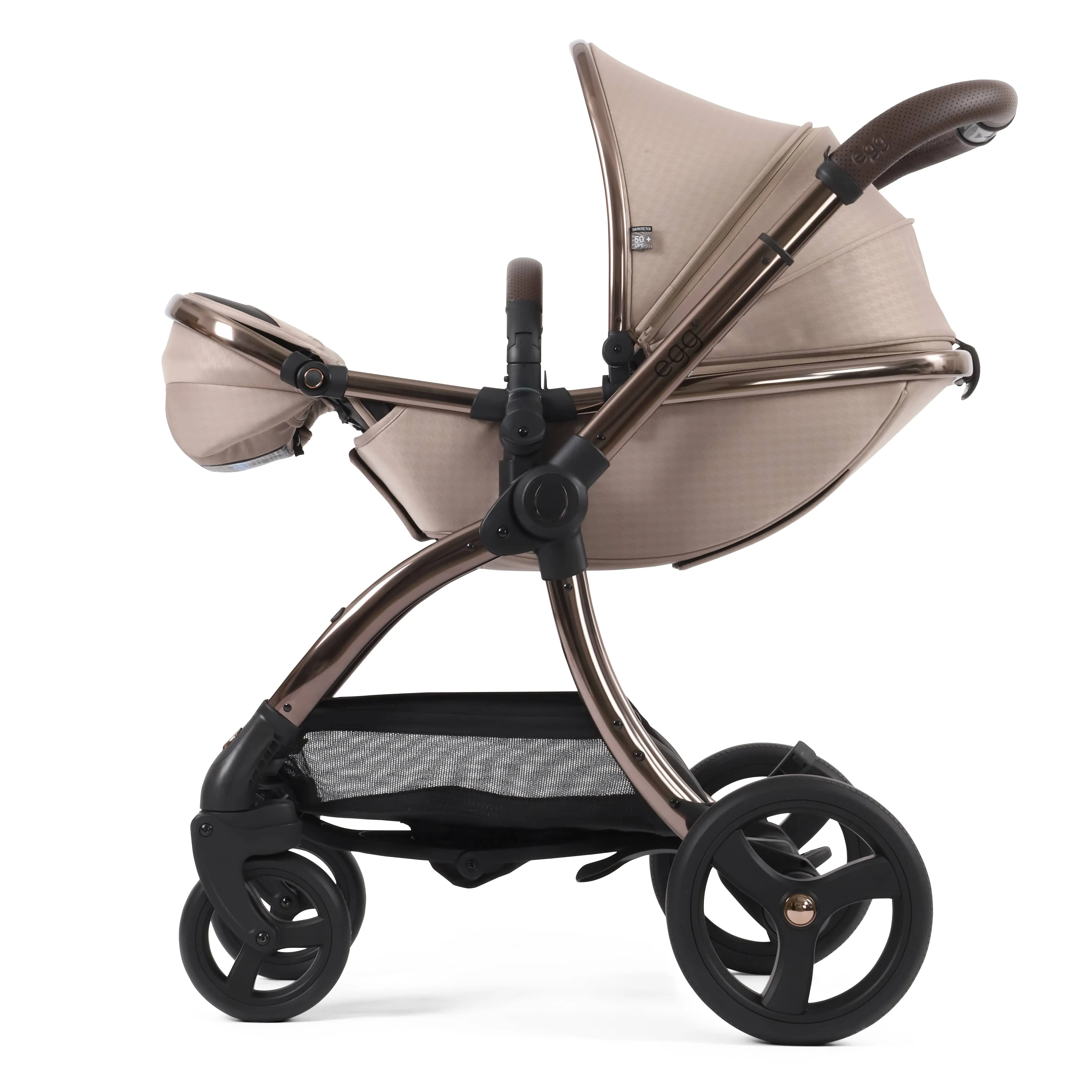 egg3 Luxury Travel System Bundle Special Edition Houndstooth Almond