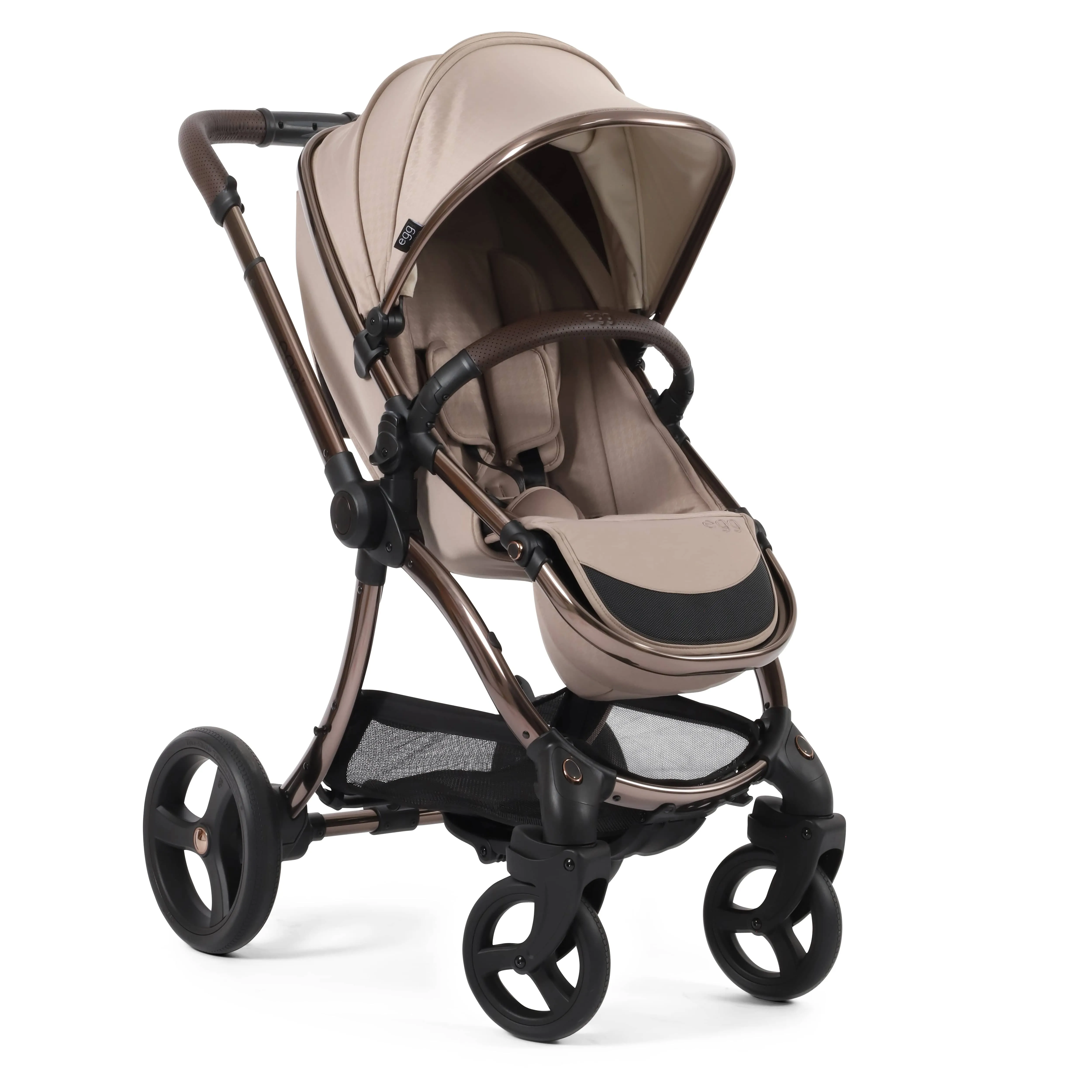 egg3 Luxury Travel System Bundle Special Edition Houndstooth Almond