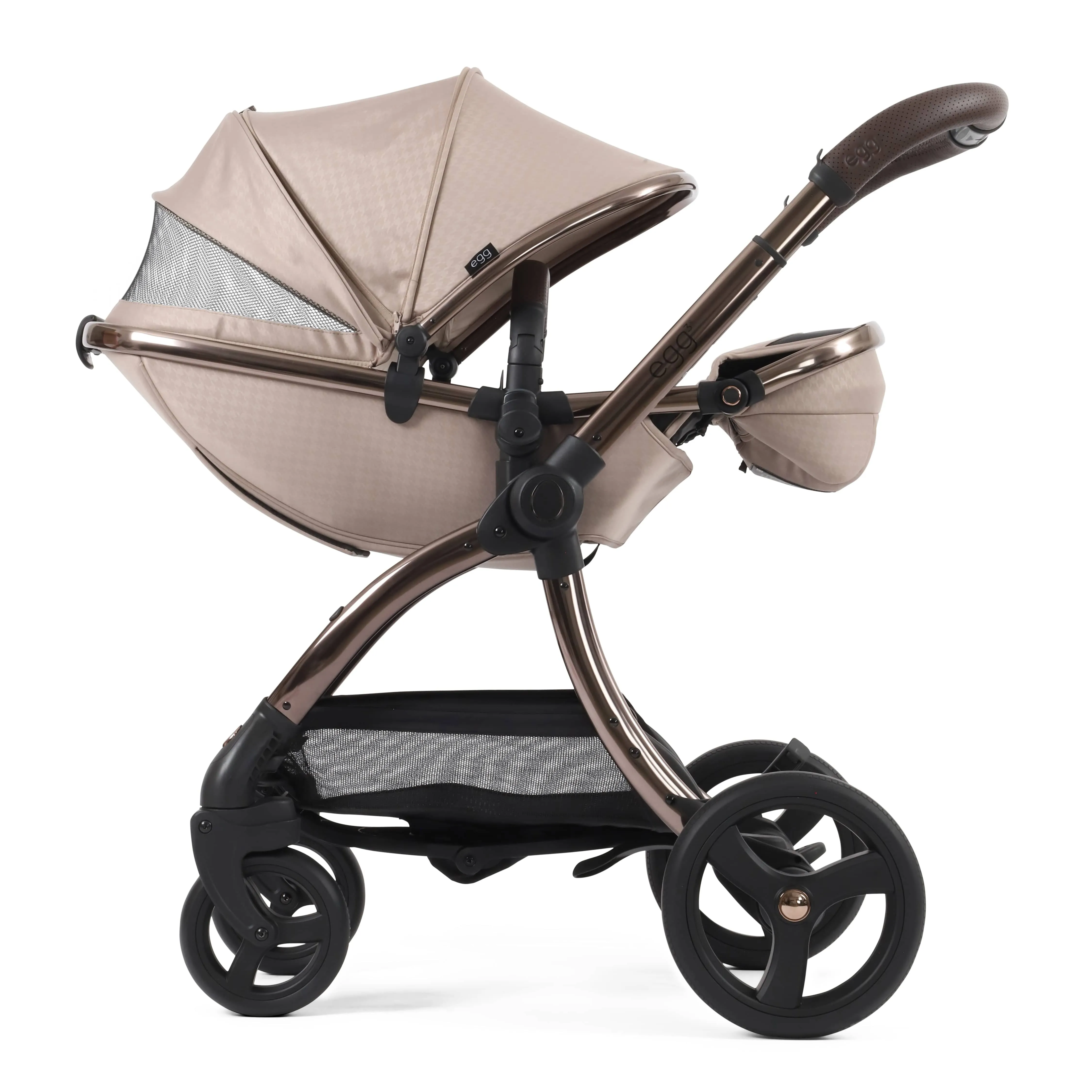 egg3 Luxury Travel System Bundle Special Edition Houndstooth Almond