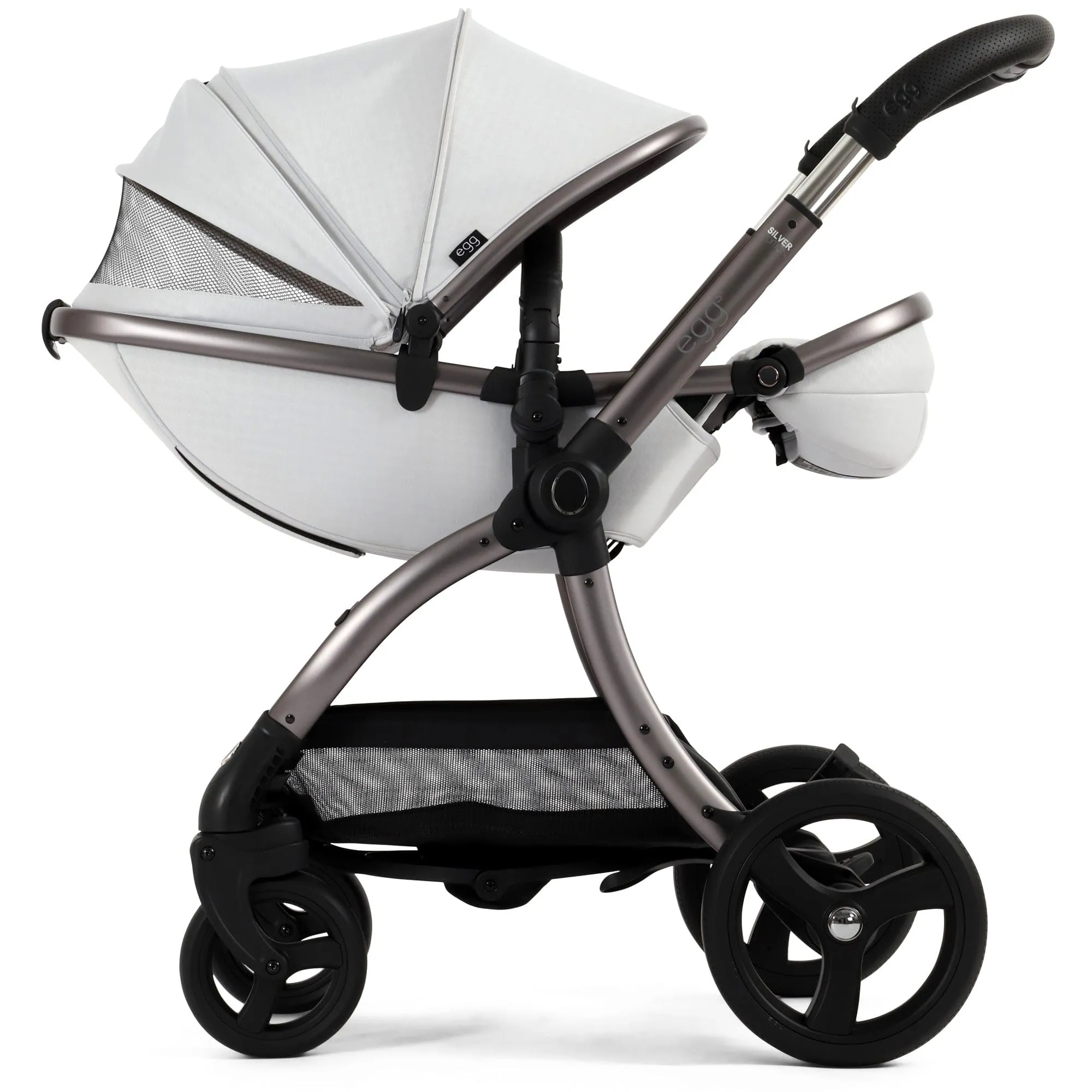 egg3 Stroller in Houndstooth Silver