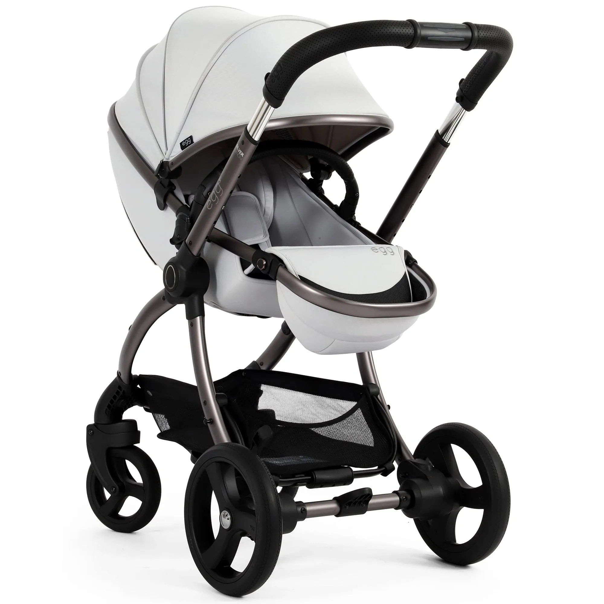 egg3 Stroller in Houndstooth Silver