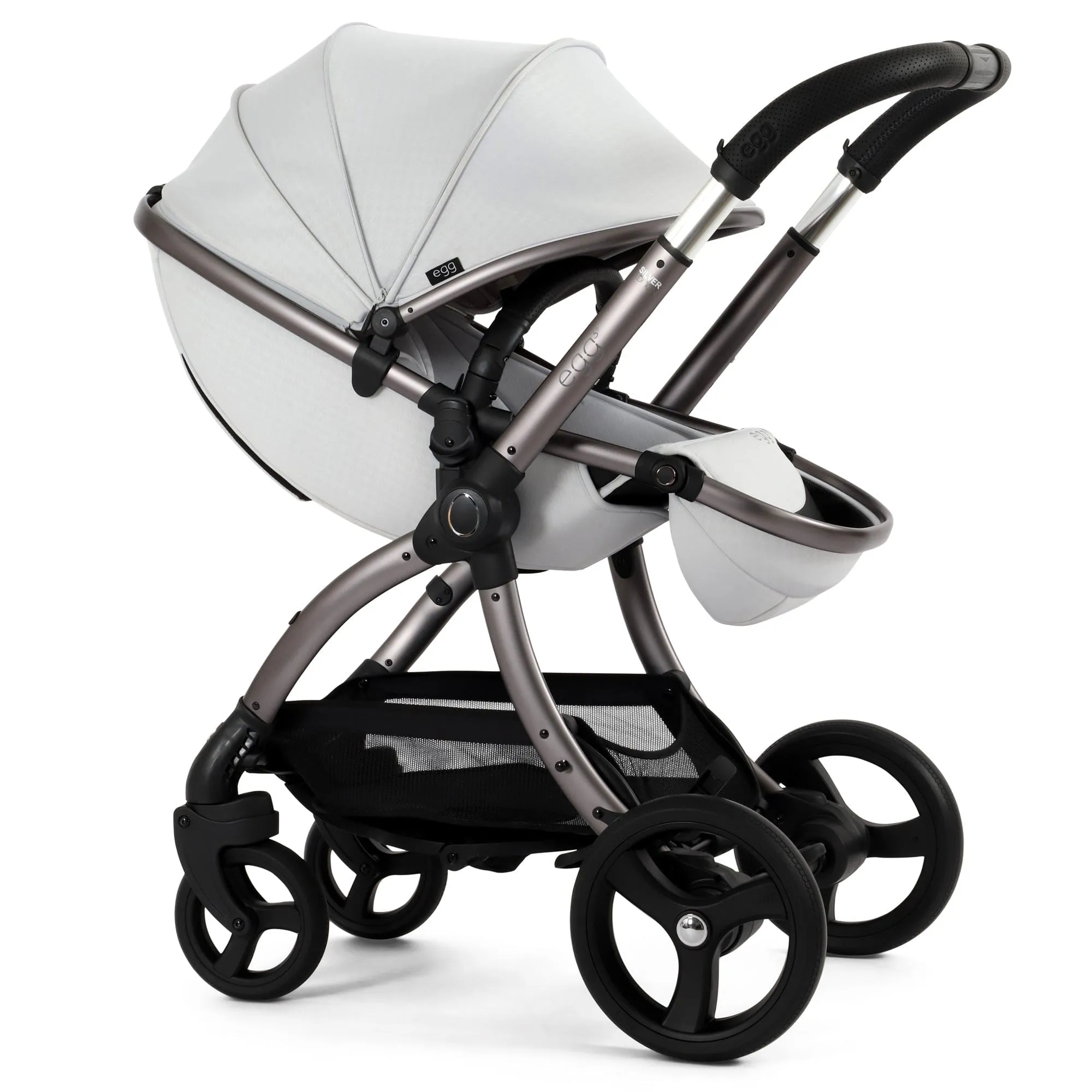 egg3 Stroller in Houndstooth Silver