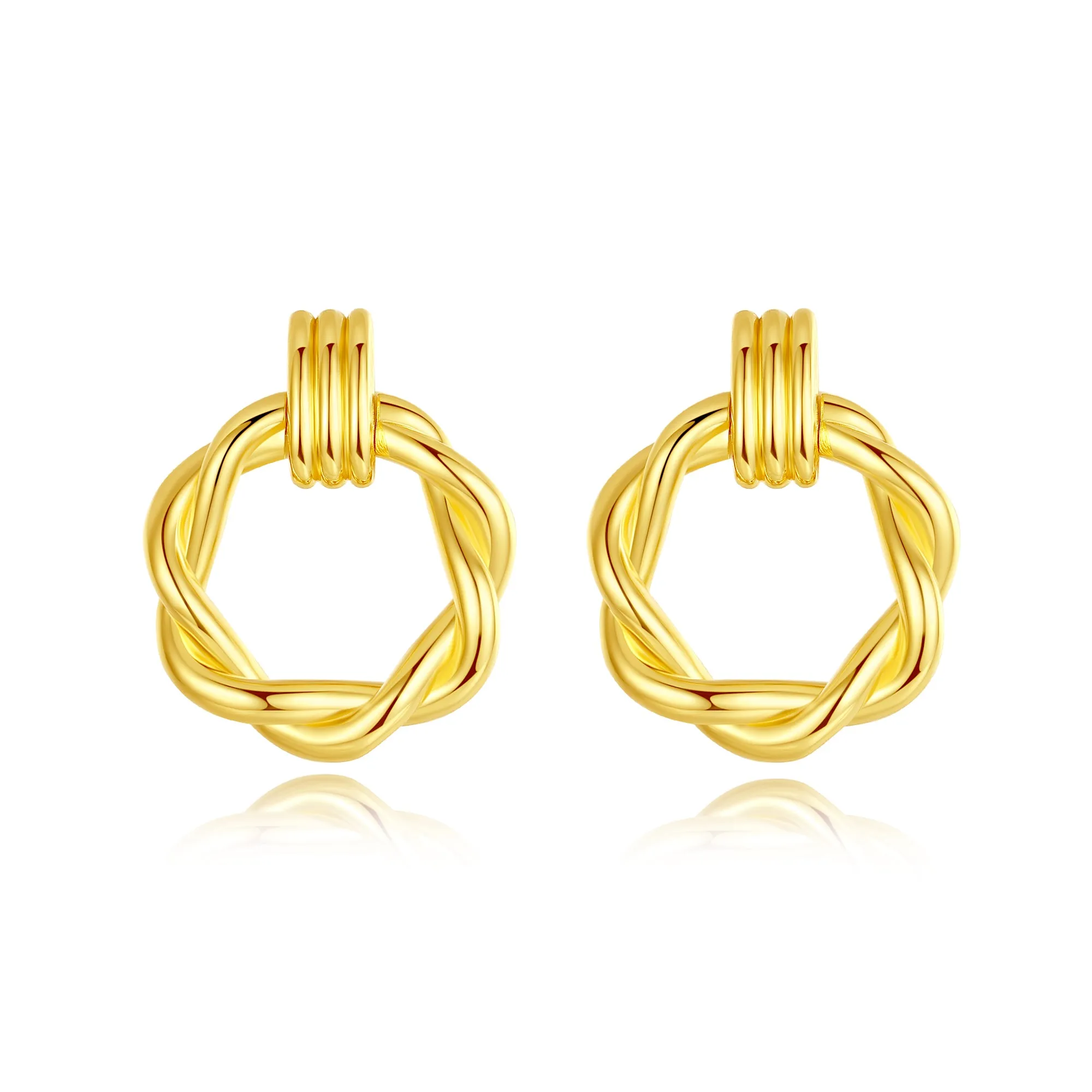Eléa Twisted Hoop Earrings