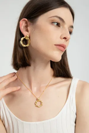 Eléa Twisted Hoop Earrings