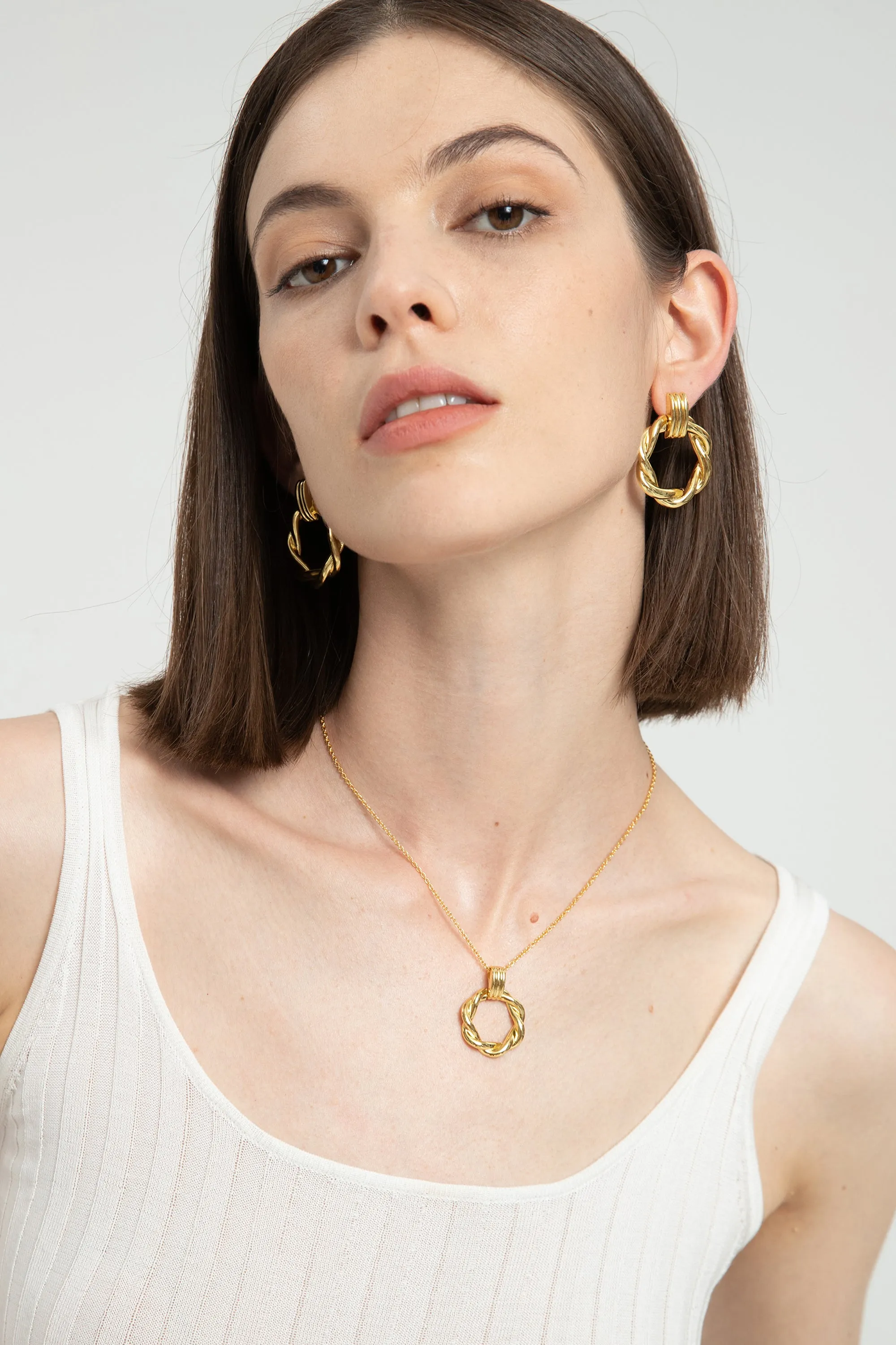 Eléa Twisted Hoop Earrings