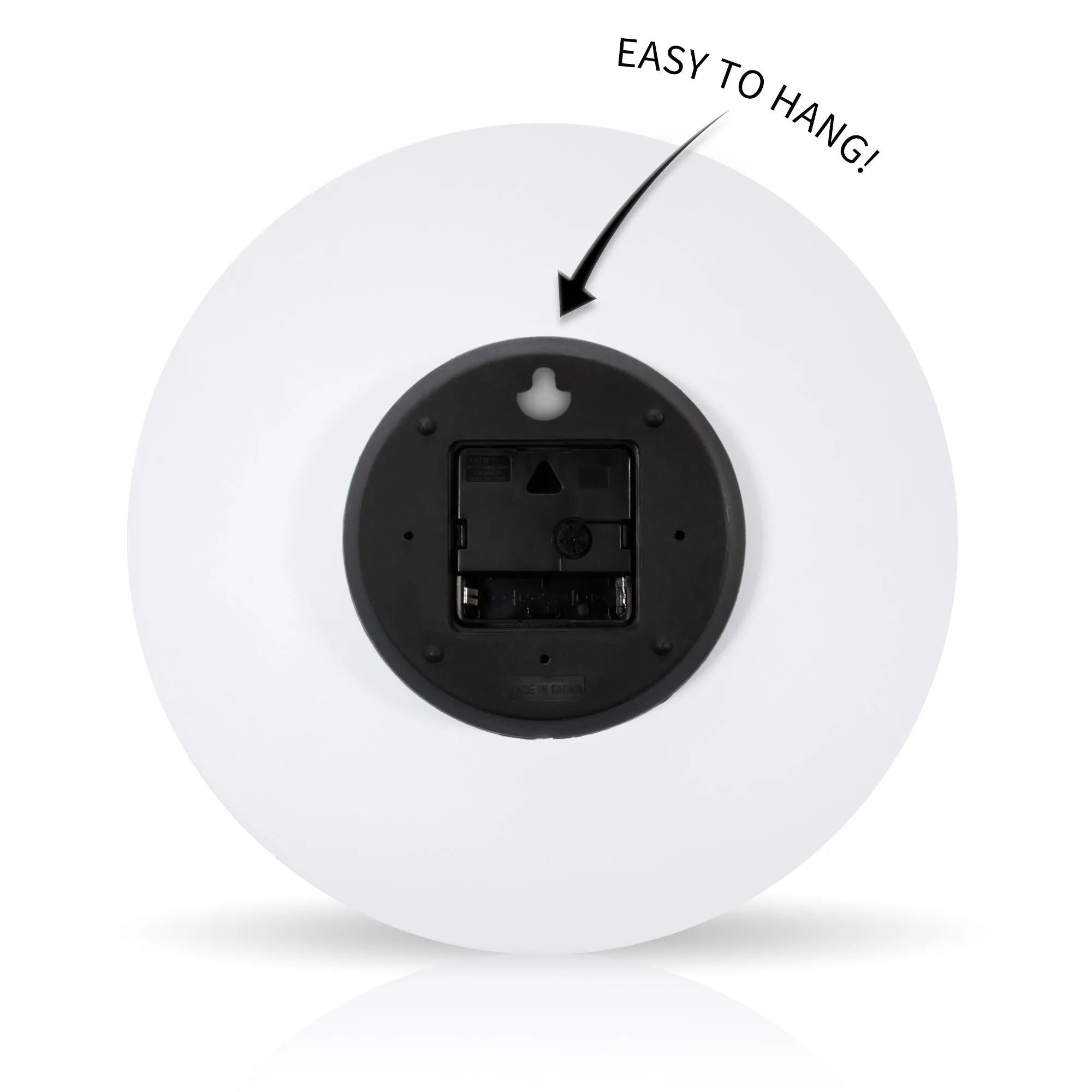 Electric <br>Round Acrylic Wall Clock 10.75"