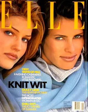 ELLE US Magazine August 1993 TRICIA HELFER Claudia Schiffer CLAUDIA MASON