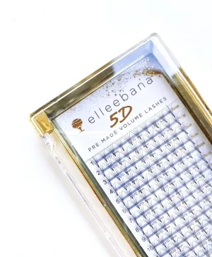 Elleebana 5D Faux Mink Eyelash Extensions D Curl 0.07/ 11mm