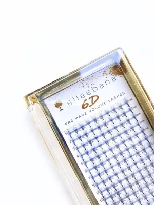 Elleebana 6D Faux Mink Eyelash Extensions C Curl 0.07/ 11mm