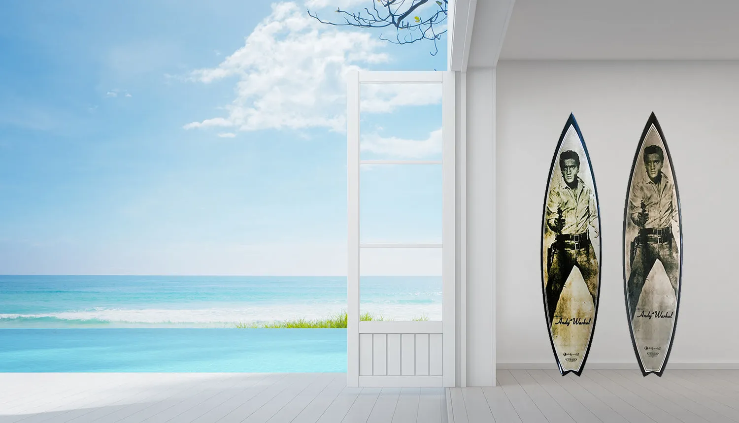 Elvis Surfboard by Andy Warhol