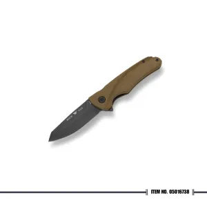 [End of Season Sale 🎉🛒] Buck 0843GRS-B Sprint Ops, Green Canvas Micarta