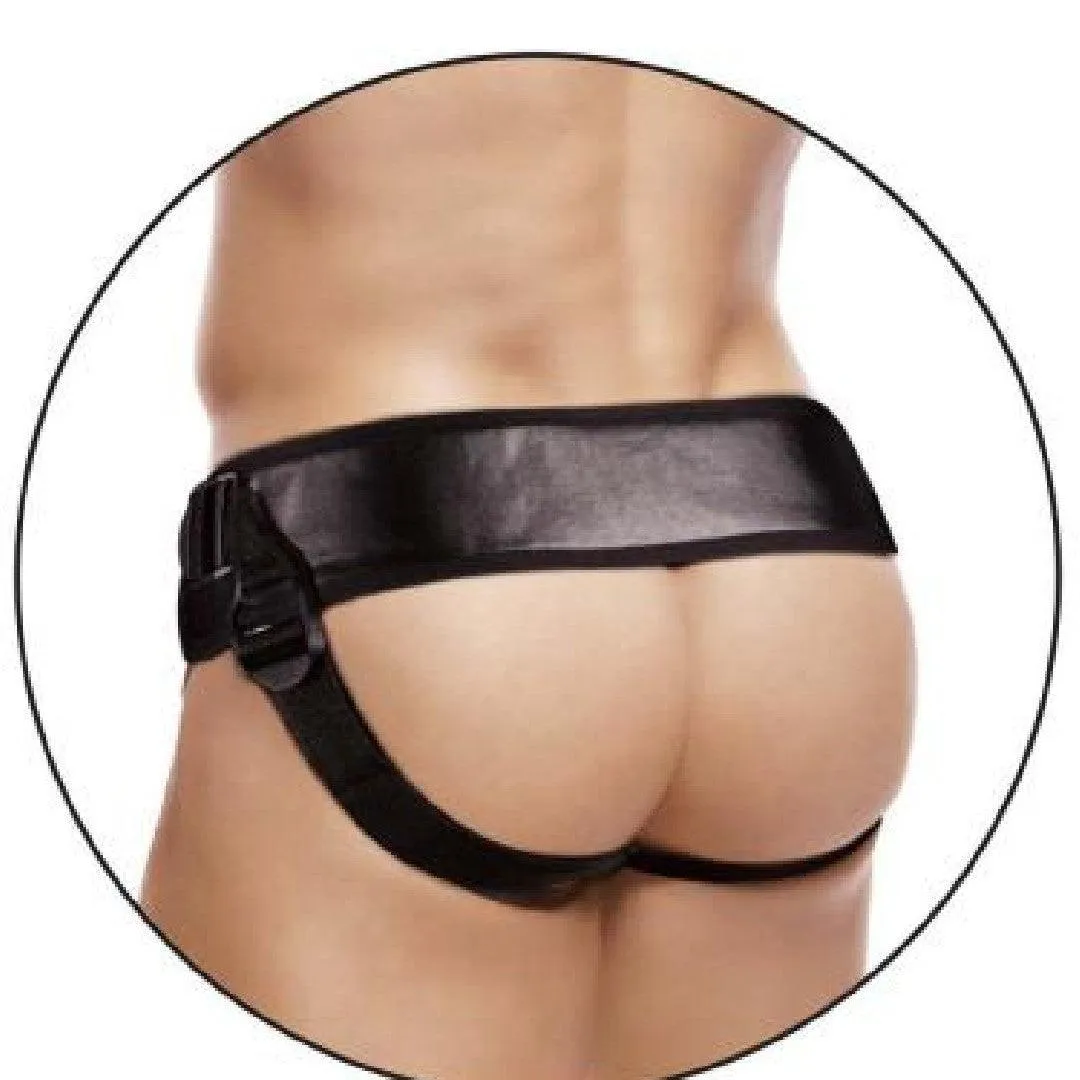 Erection Assistant 8.5 Inch Hollow Dildo & Strap-on Harness - Vanilla