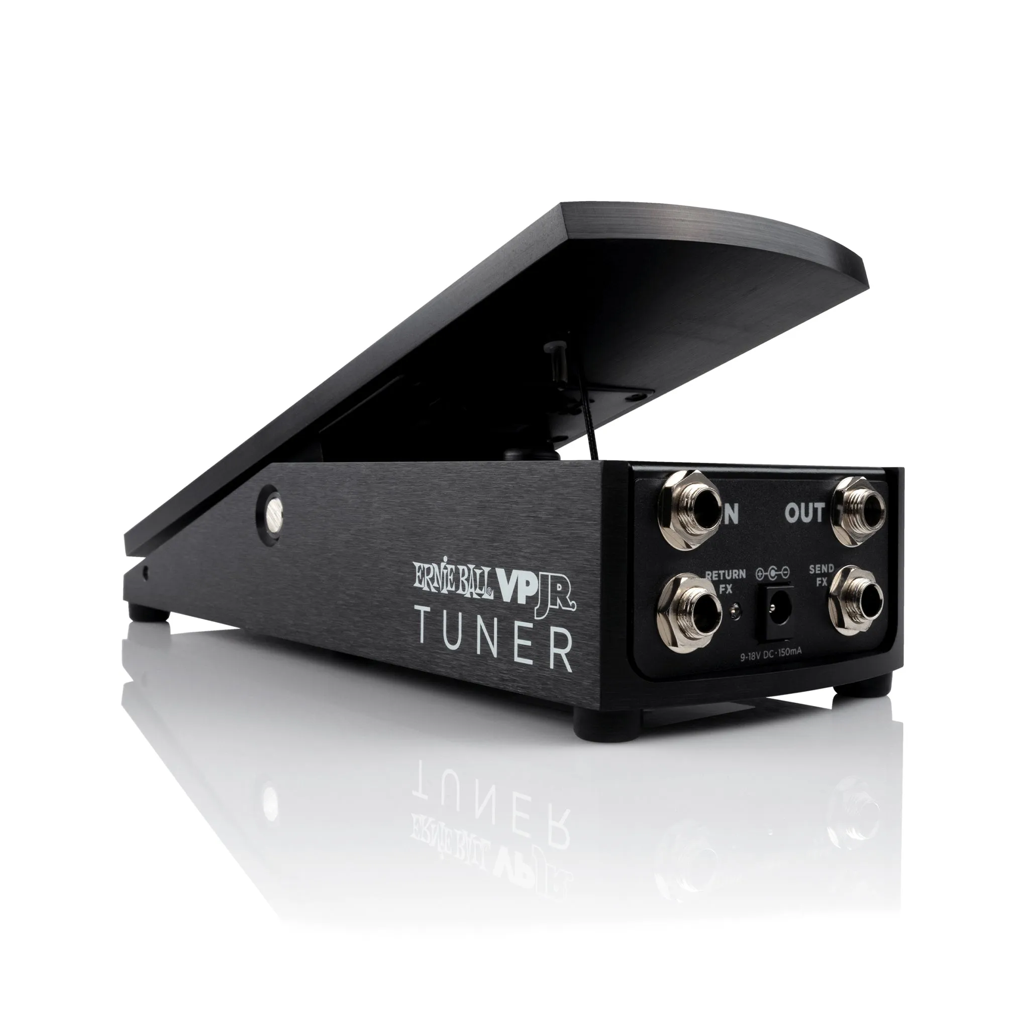 Ernie Ball VPJR Tuner/Volume Guitar Pedal, Black