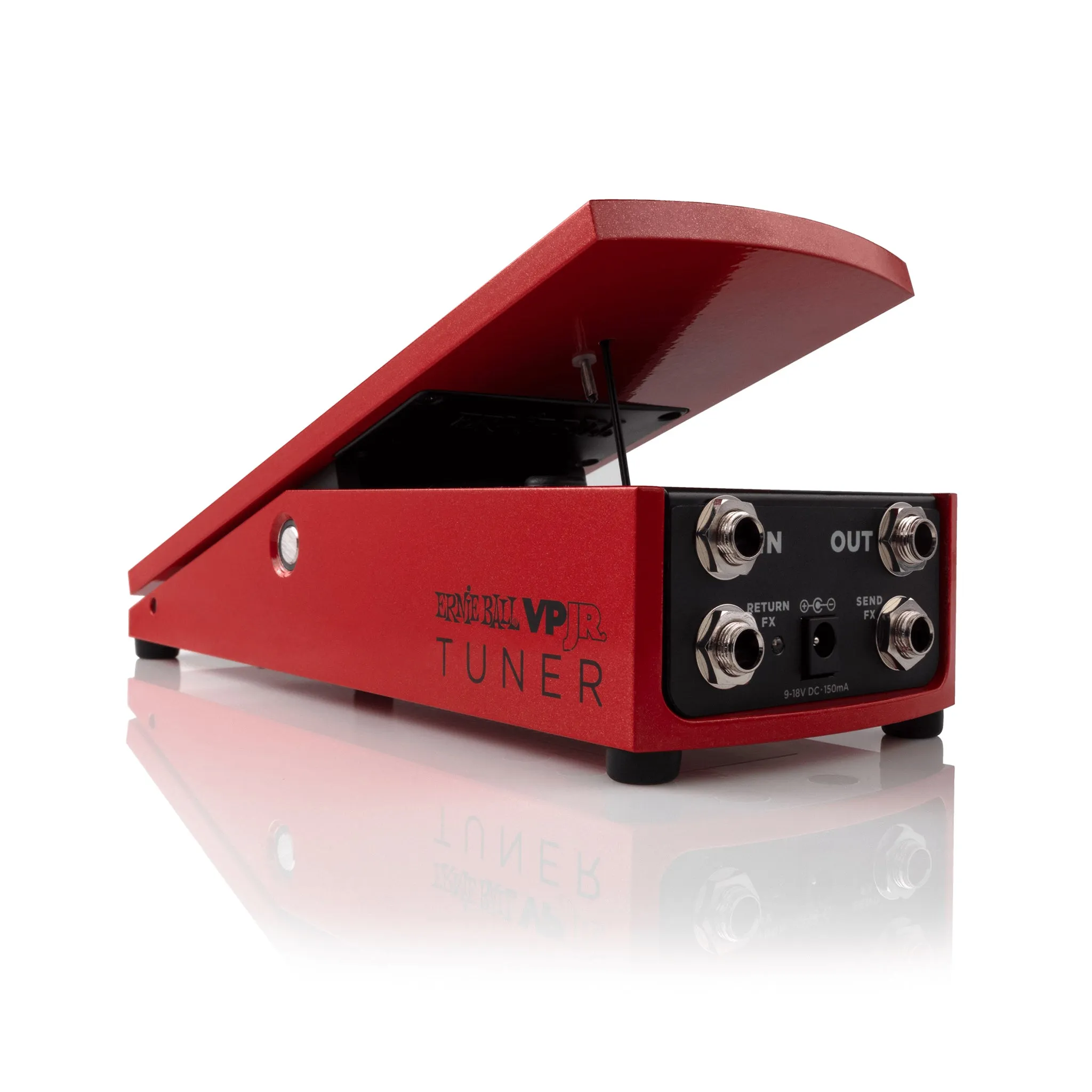 Ernie Ball VPJR Tuner/Volume Guitar Pedal, Red