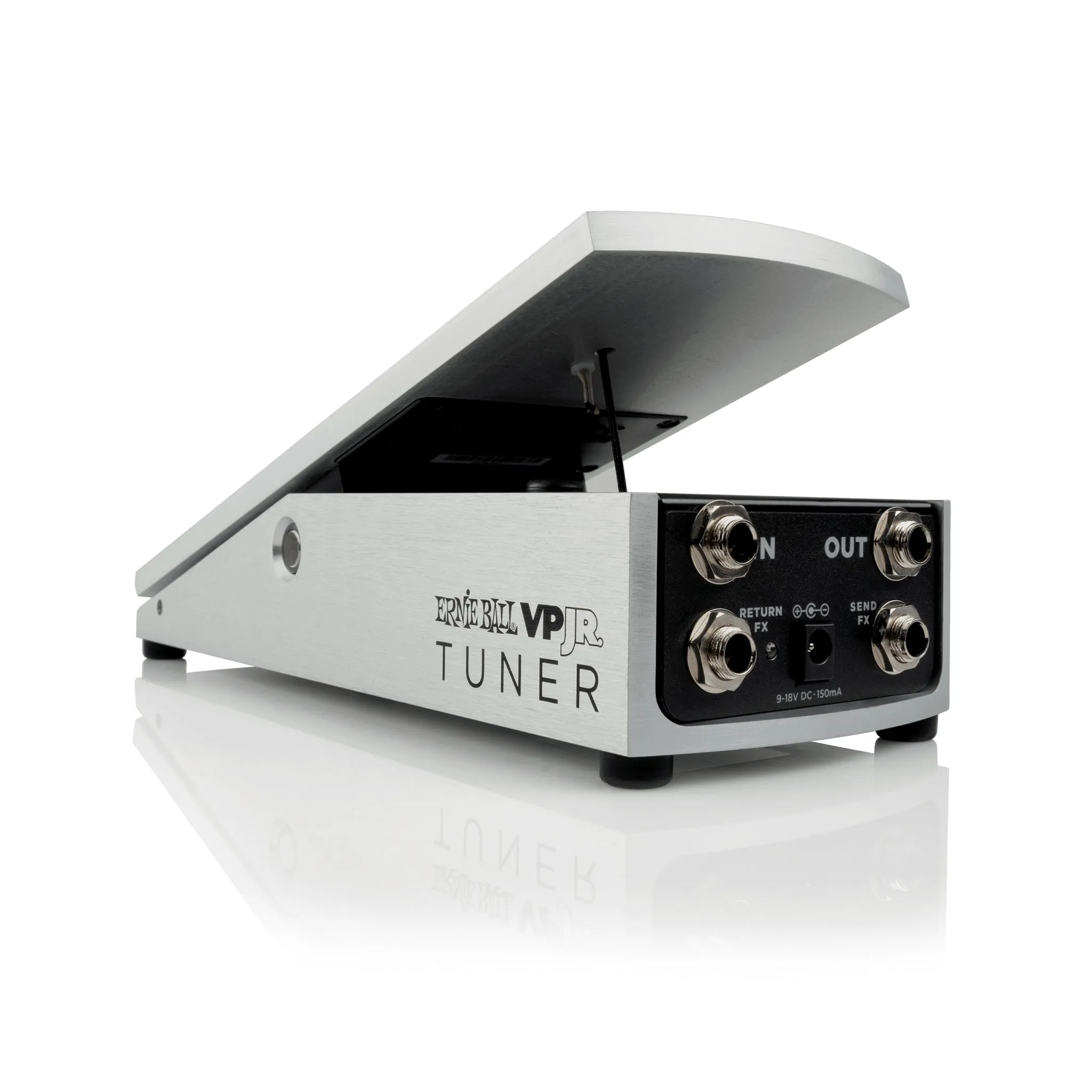 Ernie Ball VPJR Tuner/Volume Guitar Pedal, Silver