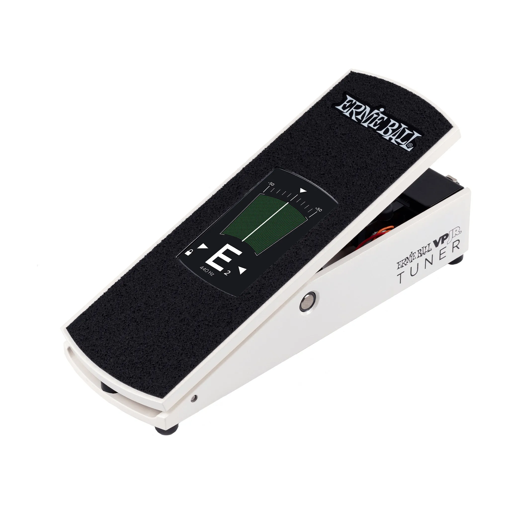 Ernie Ball VPJR Tuner/Volume Guitar Pedal, White