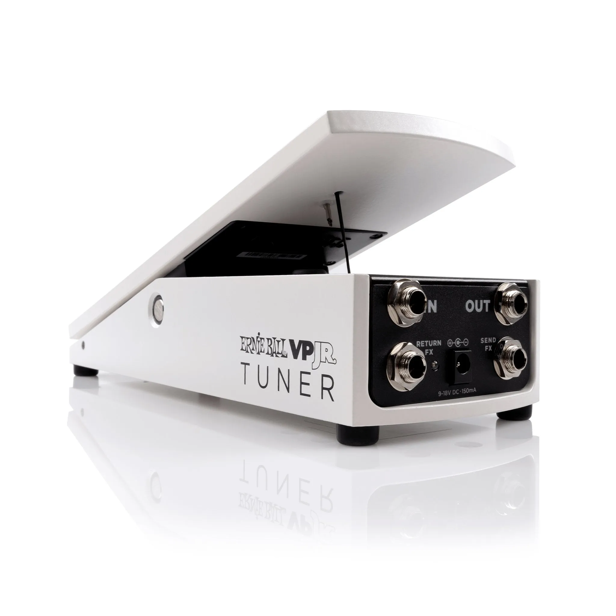 Ernie Ball VPJR Tuner/Volume Guitar Pedal, White