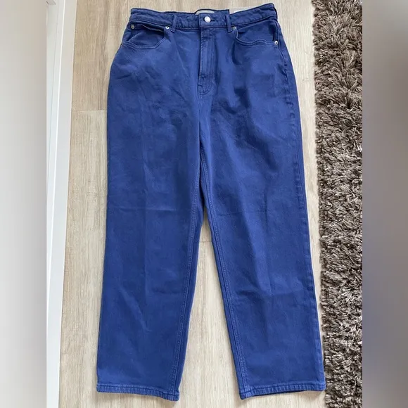 Everlane Achroma Deep Lapis Organic Cotton Way-High Ankle Jean | 32 Reg