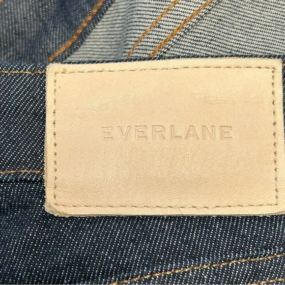 Everlane The High Rise Straight Jean 28 Reg Deep Blue NWOT