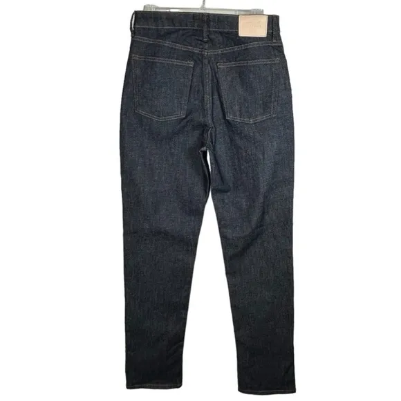 Everlane The High Rise Straight Jean 28 Reg Deep Blue NWOT