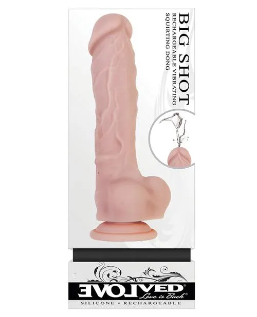Evolved Big Shot Vibrating Squirting Dildo