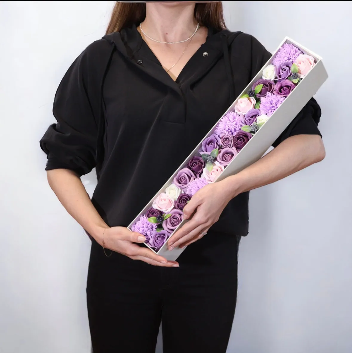 Extra Long - Lavender Rose & Carnation